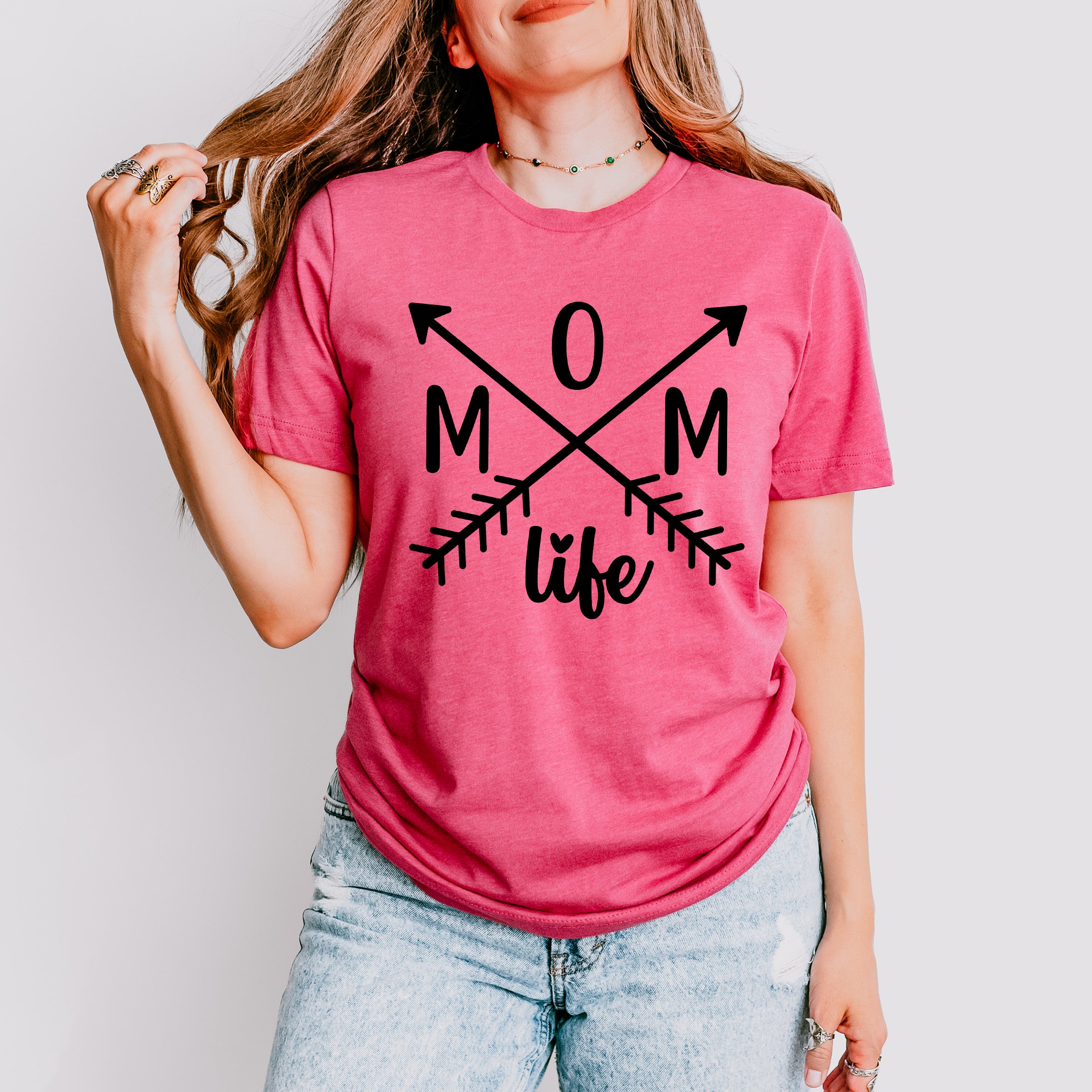 Mom Life Mother's Day Unisex Crewneck T-Shirt Sweatshirt Hoodie