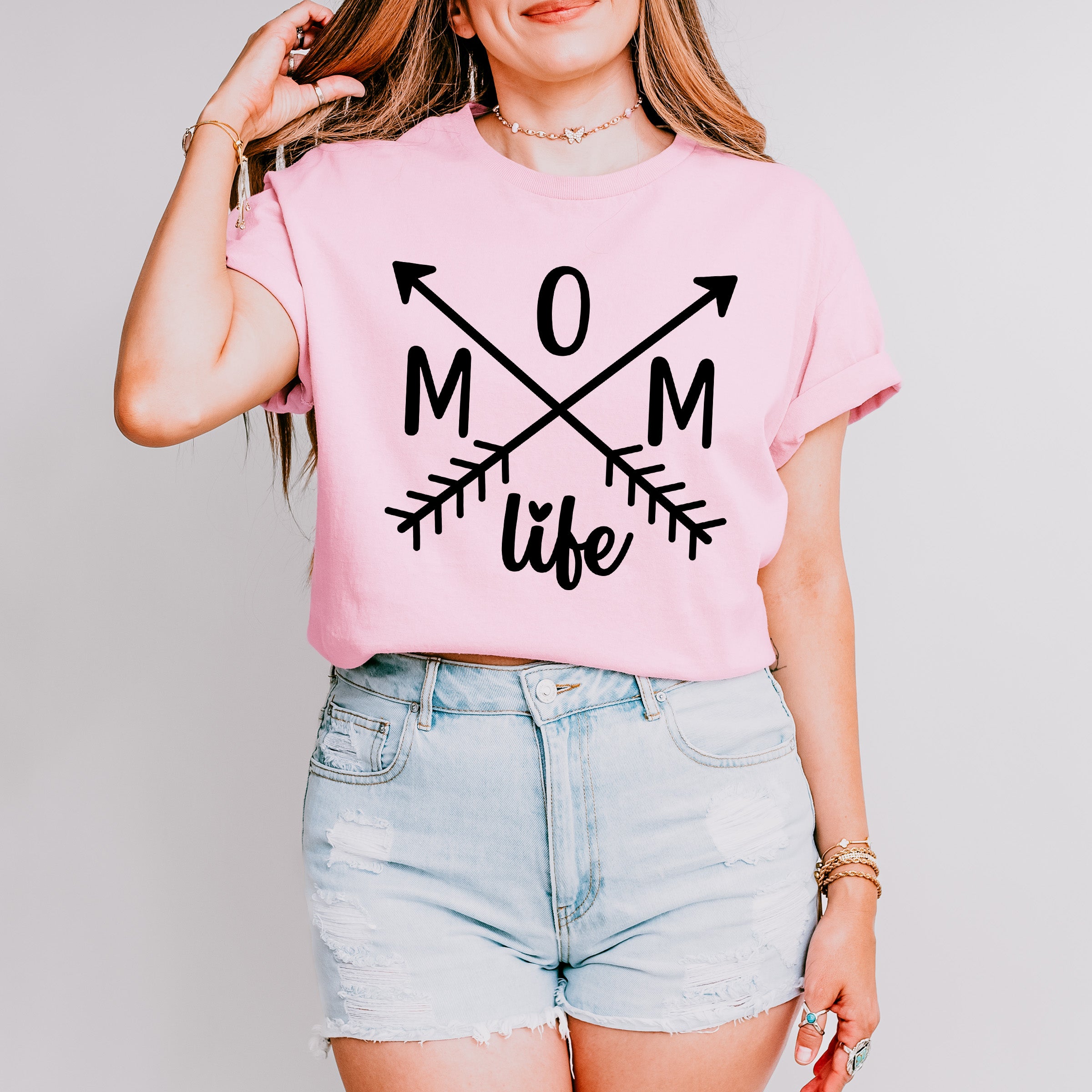 Mom Life Mother's Day Unisex Crewneck T-Shirt Sweatshirt Hoodie