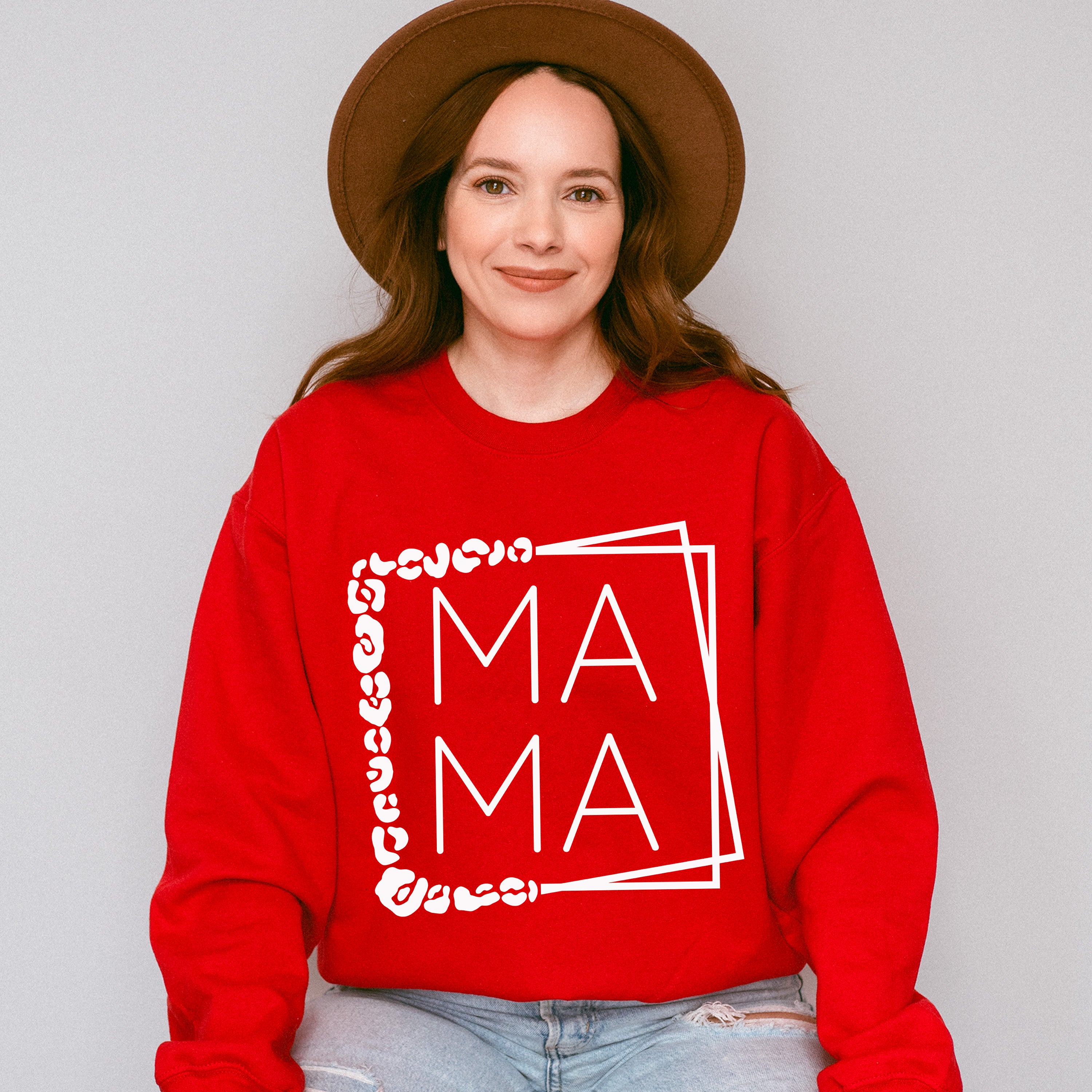 Mama Frame Mother's Day Unisex Crewneck T-Shirt Sweatshirt Hoodie