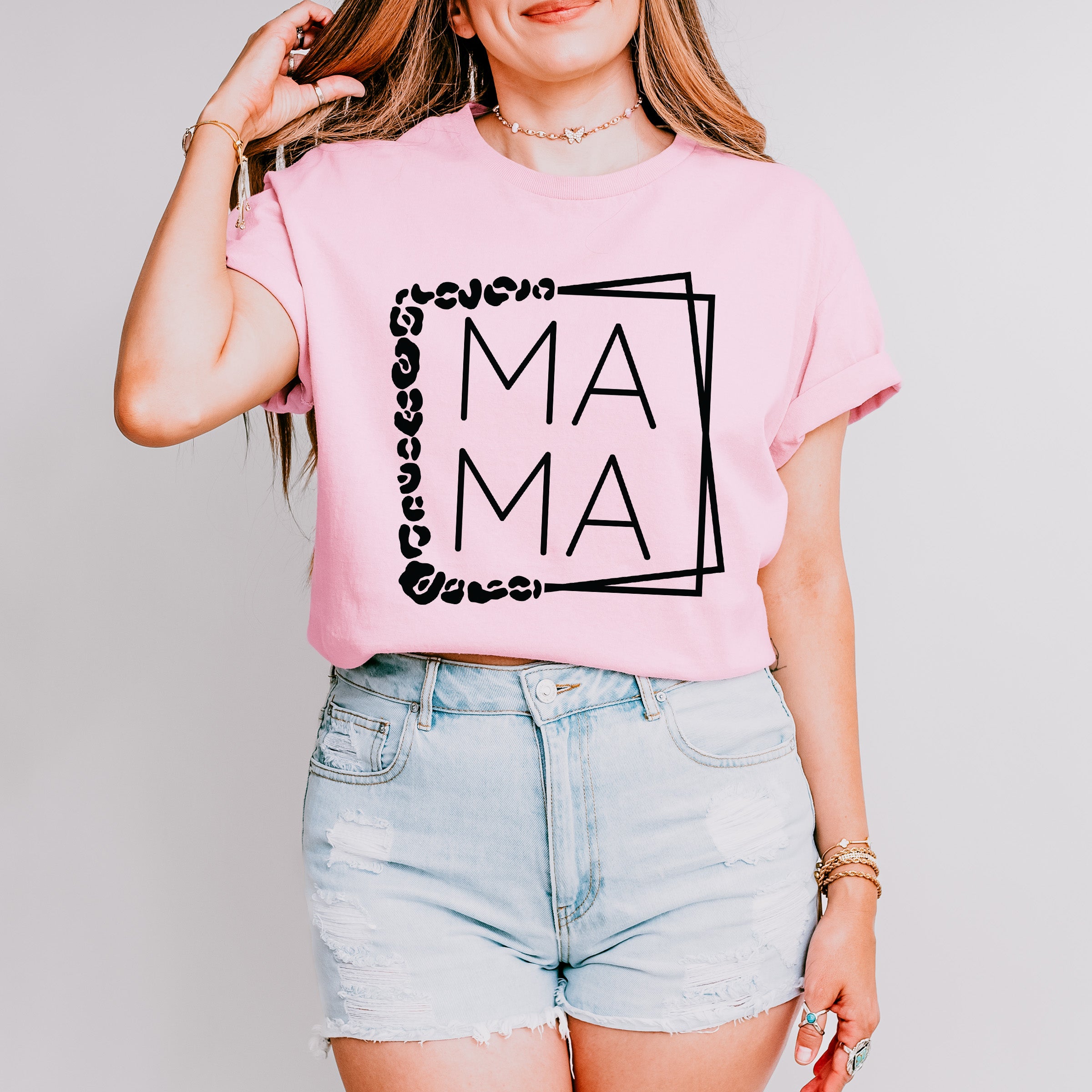Mama Frame Mother's Day Unisex Crewneck T-Shirt Sweatshirt Hoodie
