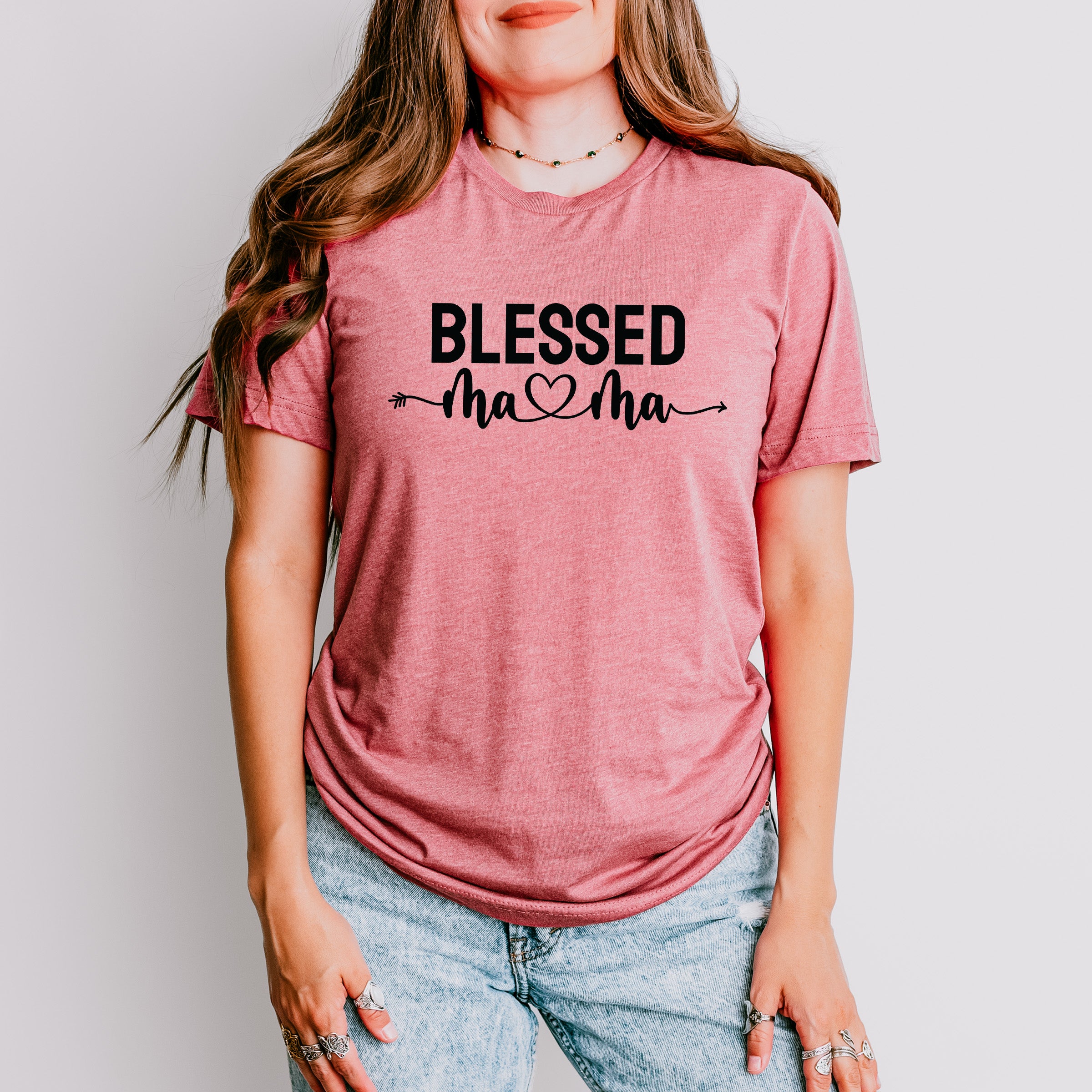 Blessed Mama Mother's Day Unisex Crewneck T-Shirt Sweatshirt Hoodie