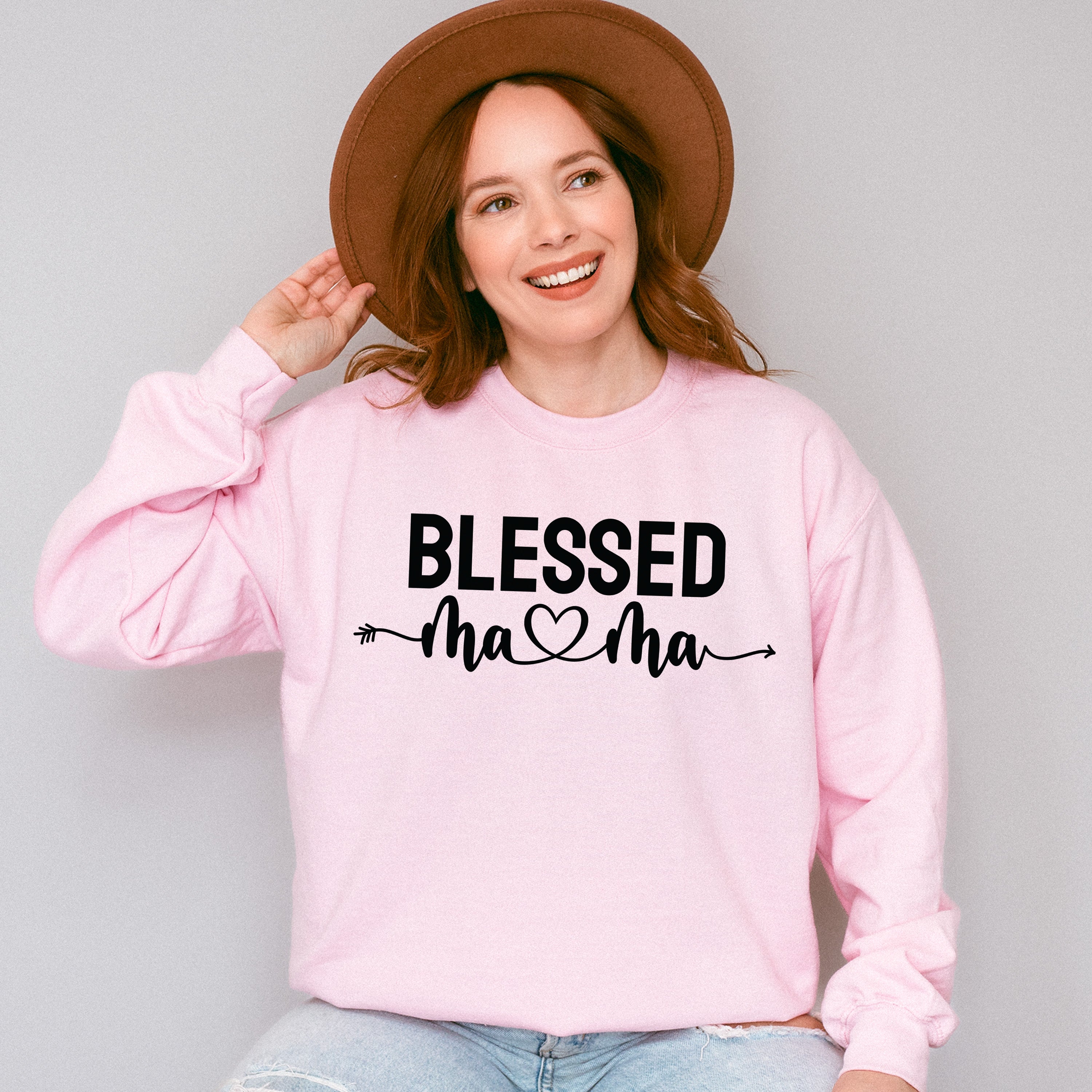 Blessed Mama Mother's Day Unisex Crewneck T-Shirt Sweatshirt Hoodie