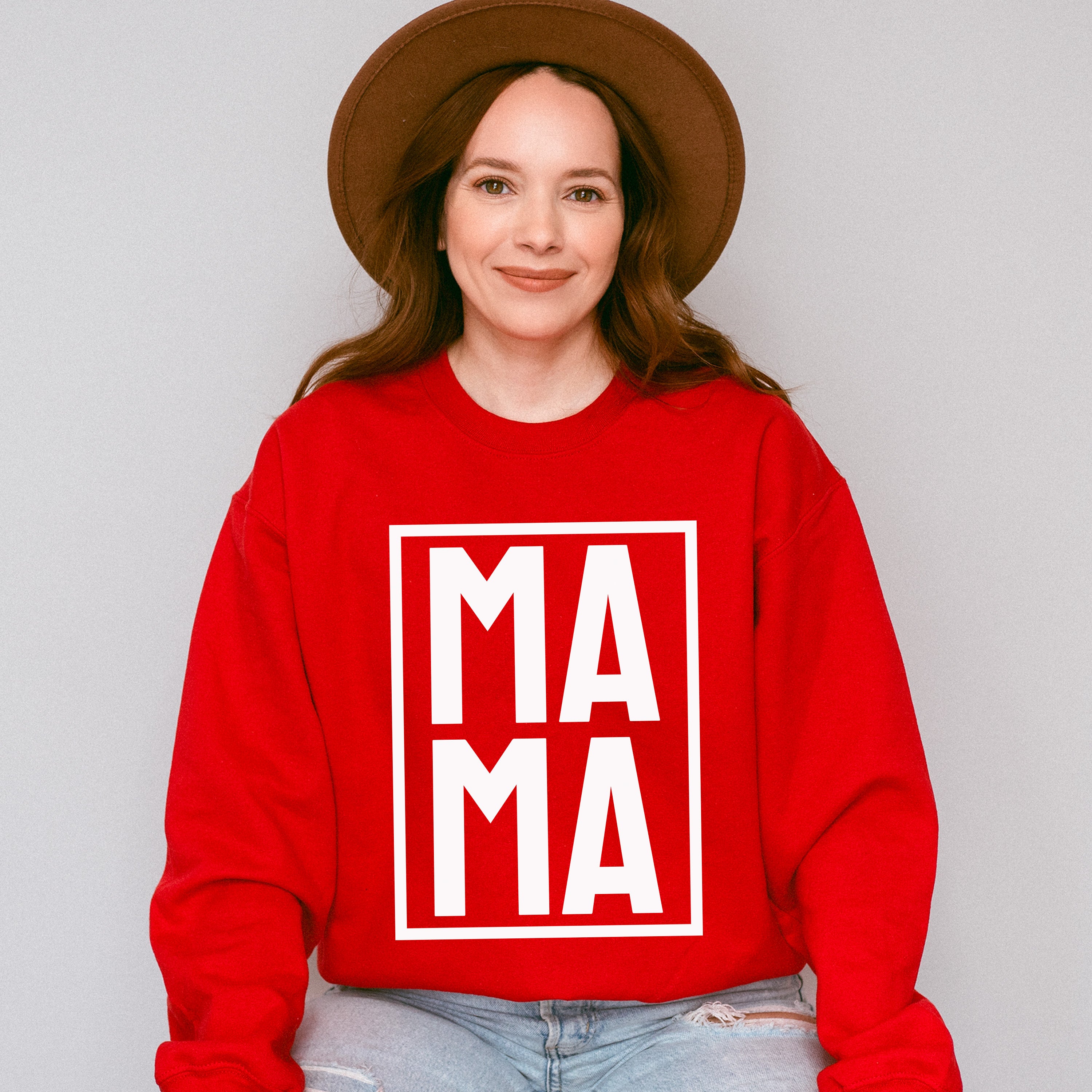 Mama Frame Mother's Day Unisex Crewneck T-Shirt Sweatshirt Hoodie