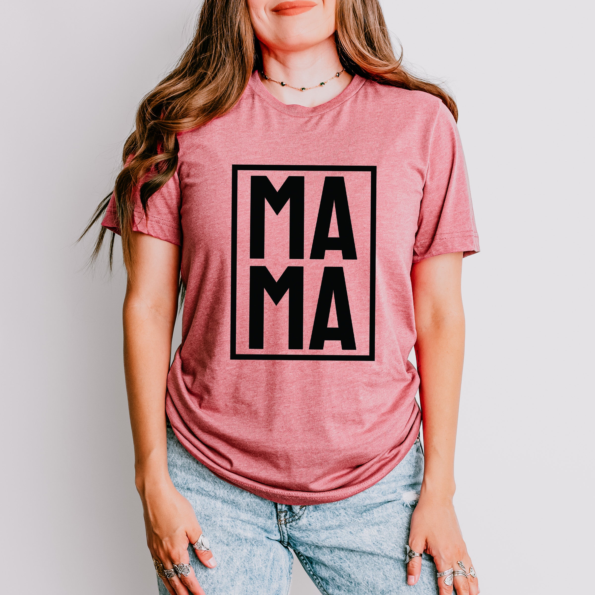 Mama Frame Mother's Day Unisex Crewneck T-Shirt Sweatshirt Hoodie