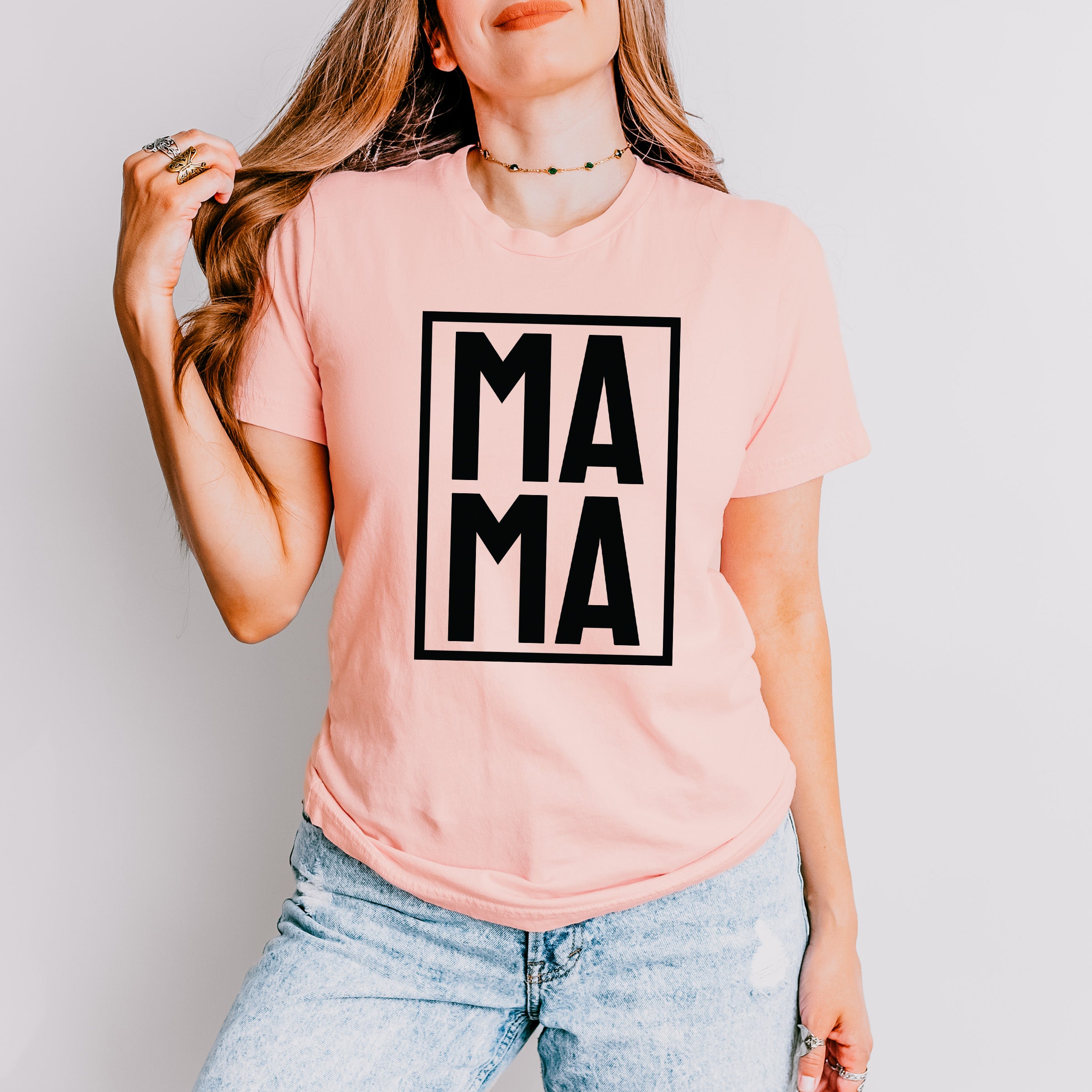 Mama Frame Mother's Day Unisex Crewneck T-Shirt Sweatshirt Hoodie