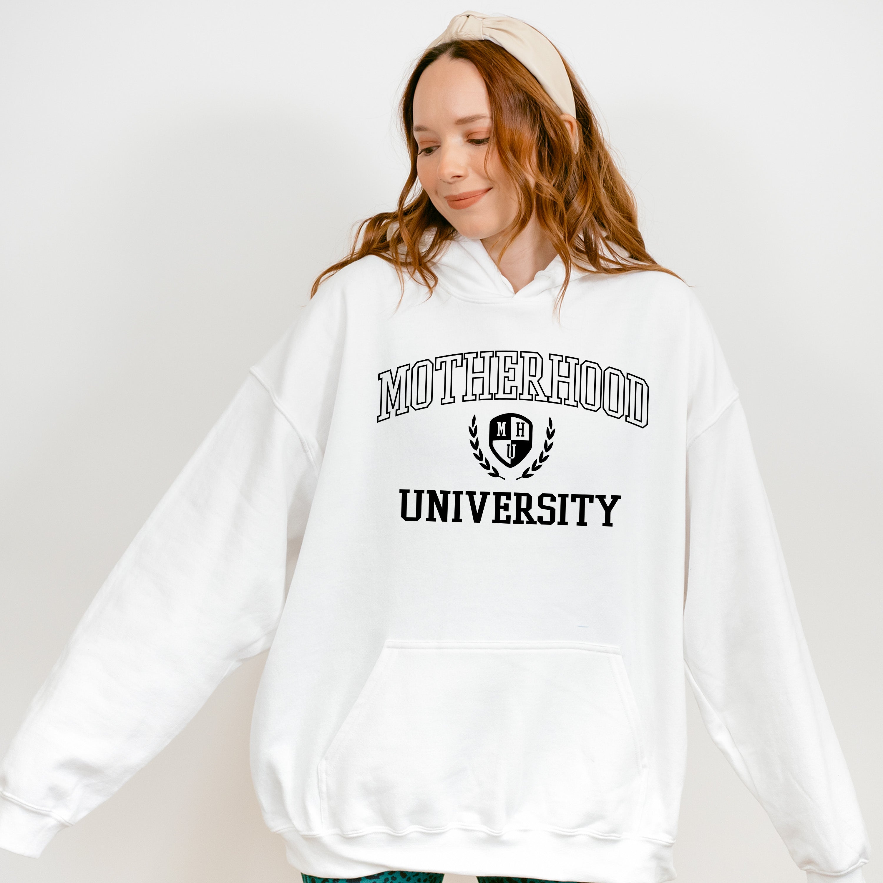 Motherhood University Mother's Day Unisex Crewneck T-Shirt Sweatshirt Hoodie