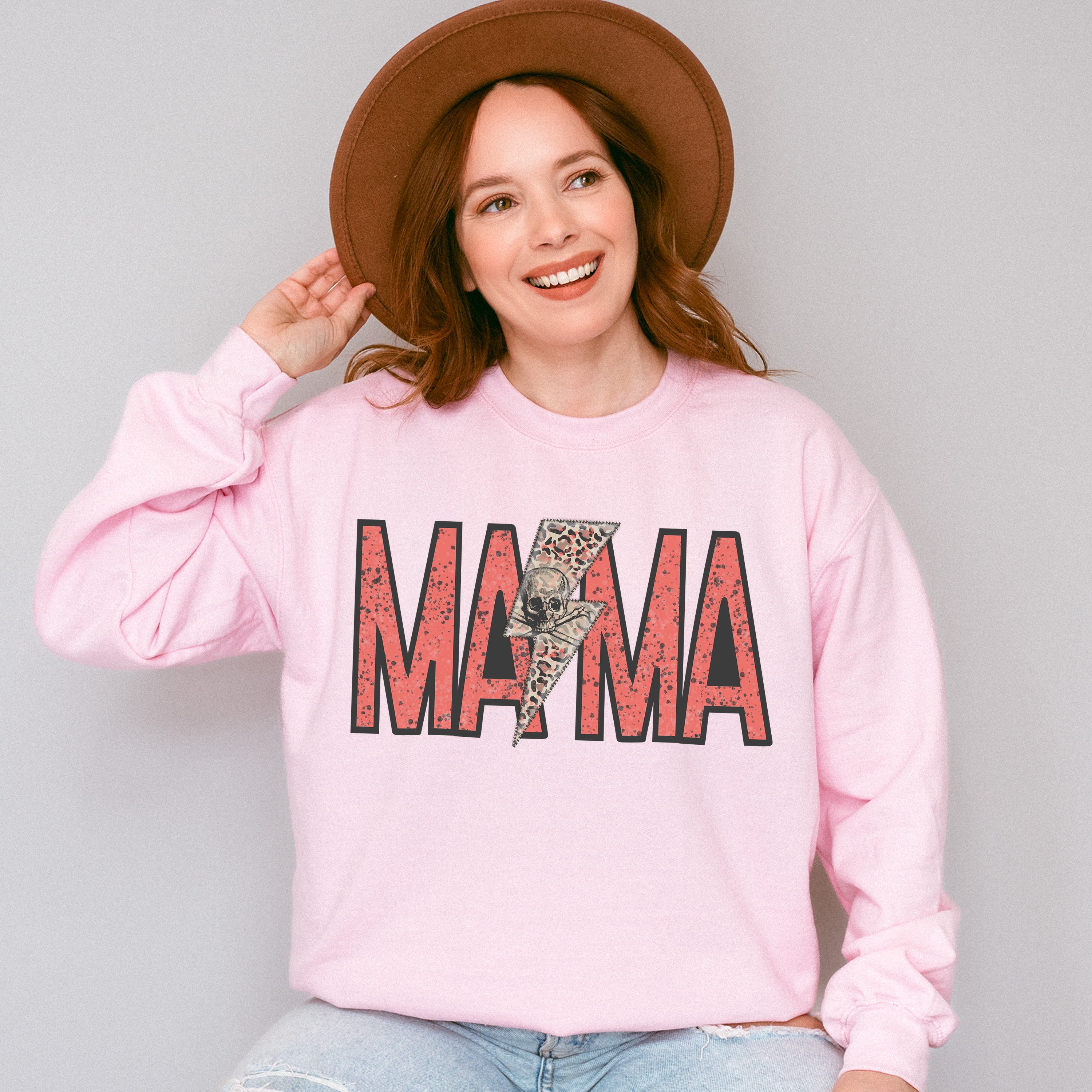 Mama Lightning Mother's Day Unisex Crewneck T-Shirt Sweatshirt Hoodie