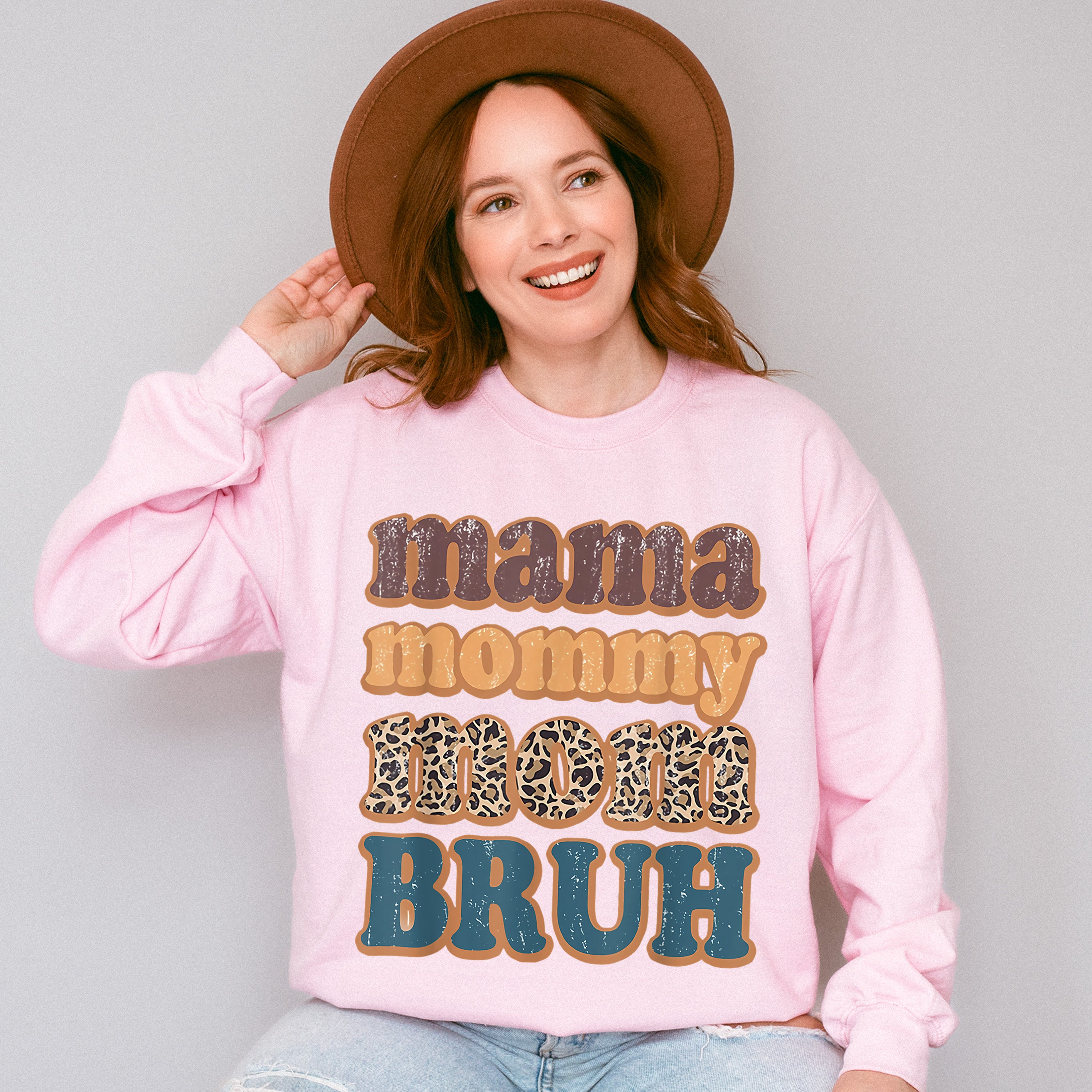 Mama Mommy Mom Bruh Mother's Day Unisex Crewneck T-Shirt Sweatshirt Hoodie