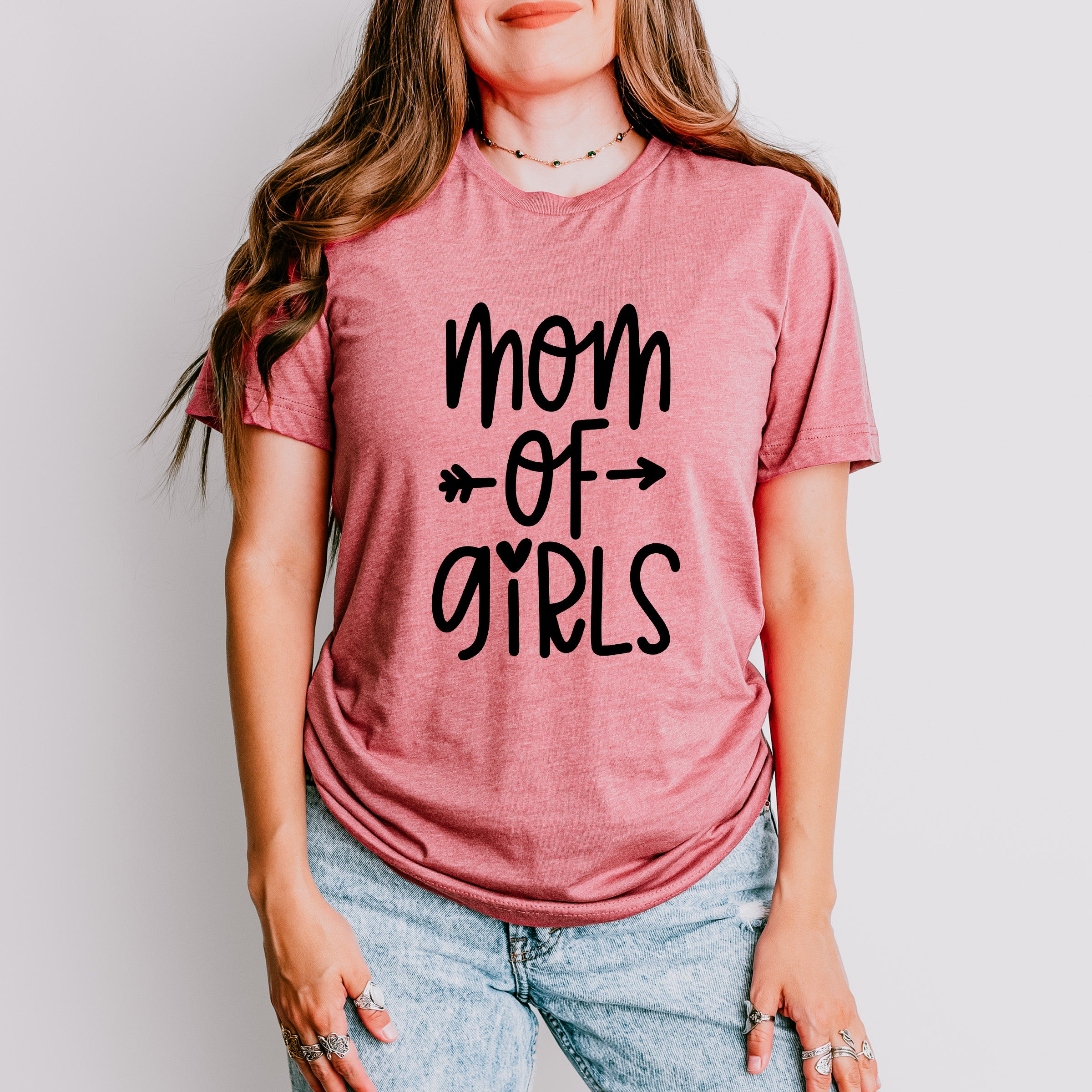 Mom Of Girls Mother's Day Unisex Crewneck T-Shirt Sweatshirt Hoodie