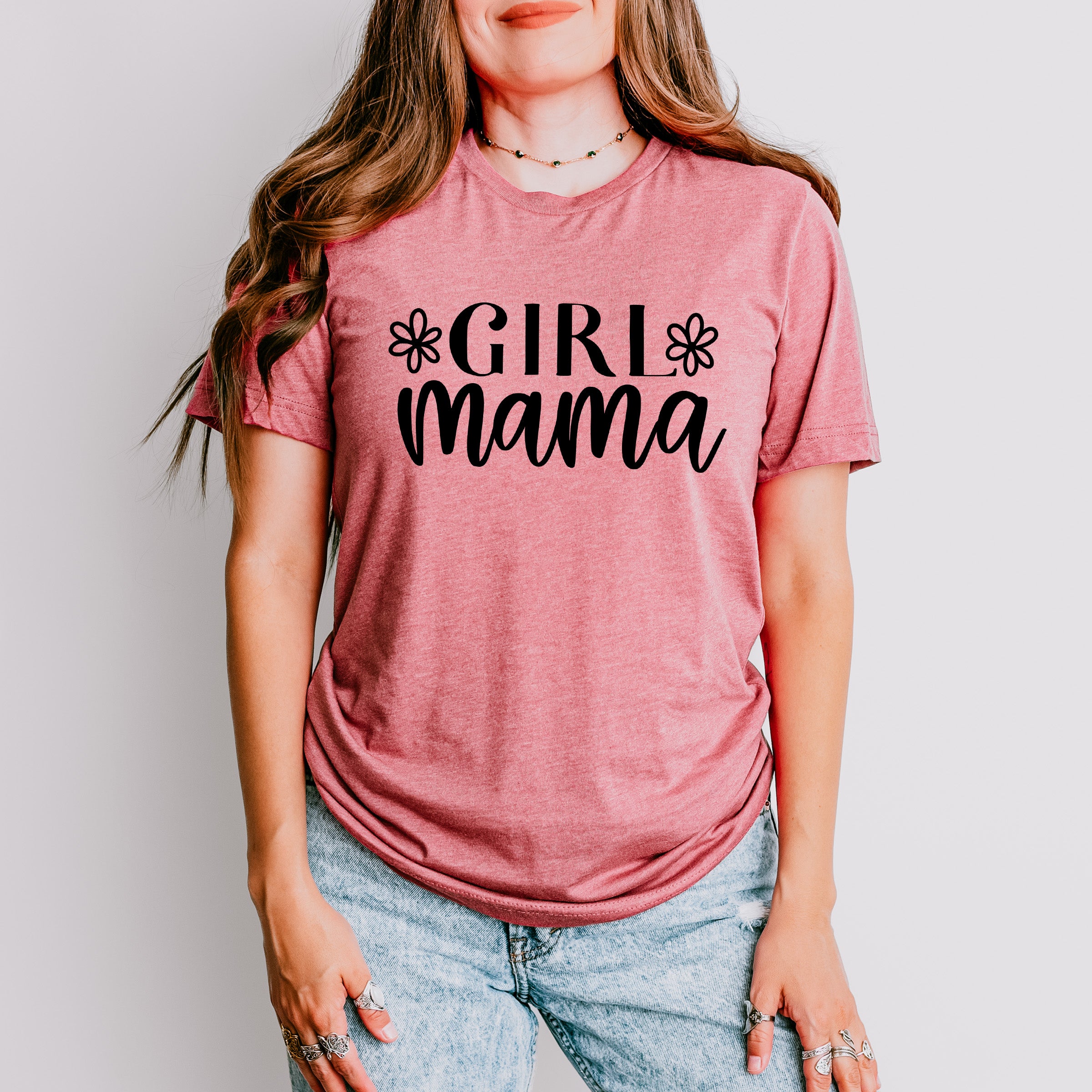 Girl Mama Mother's Day Unisex Crewneck T-Shirt Sweatshirt Hoodie