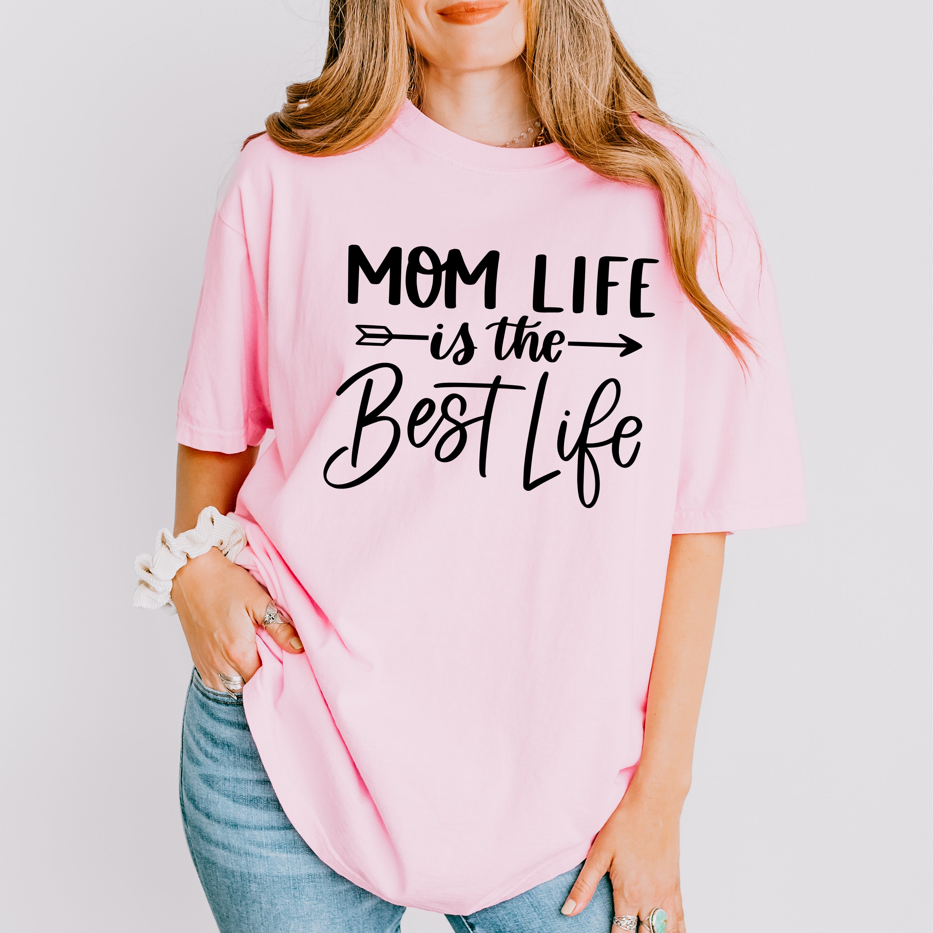 Mom Life Best Life Mother's Day Unisex Crewneck T-Shirt Sweatshirt Hoodie