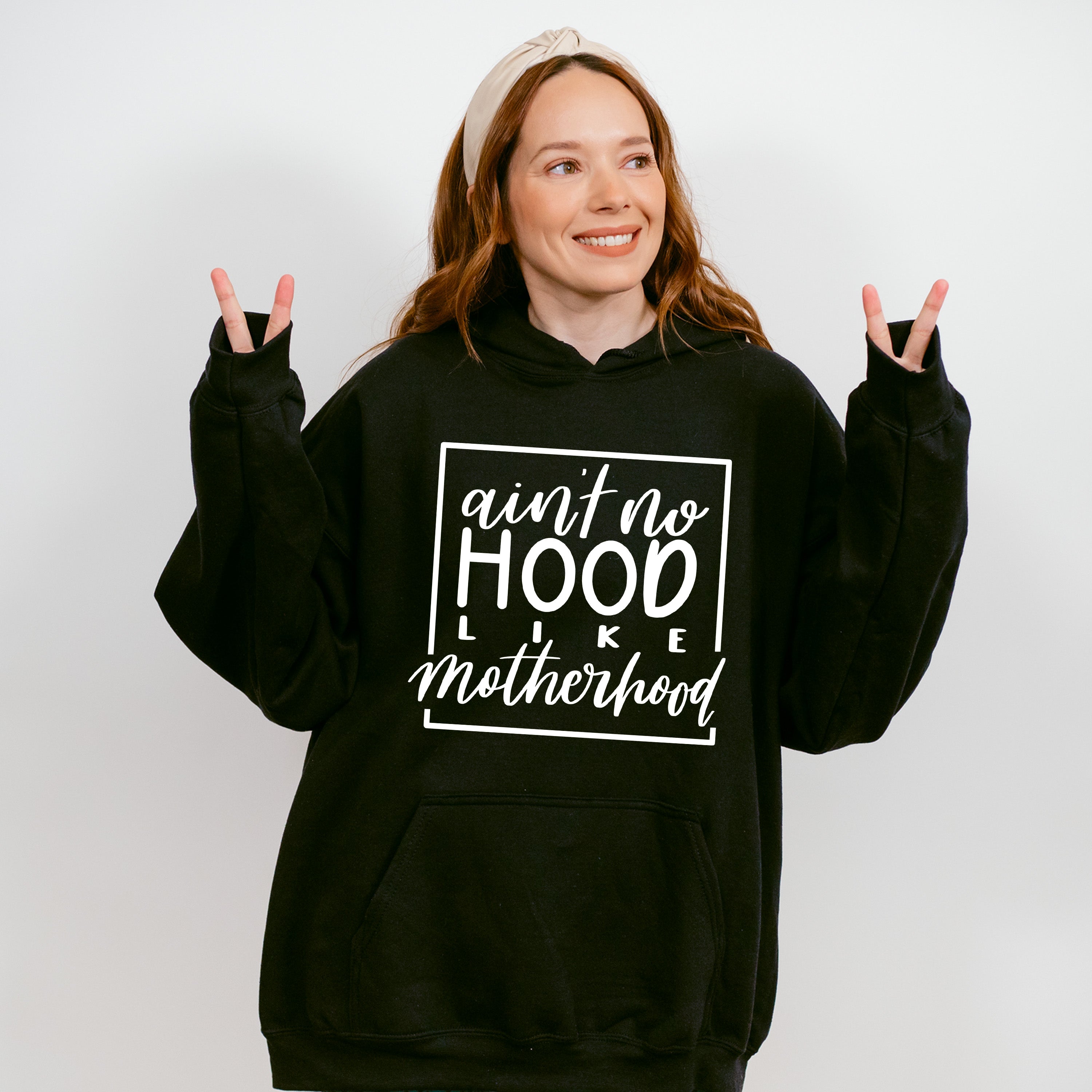 No Hood Like Motherhood Mother's Day Unisex Crewneck T-Shirt Sweatshirt Hoodie