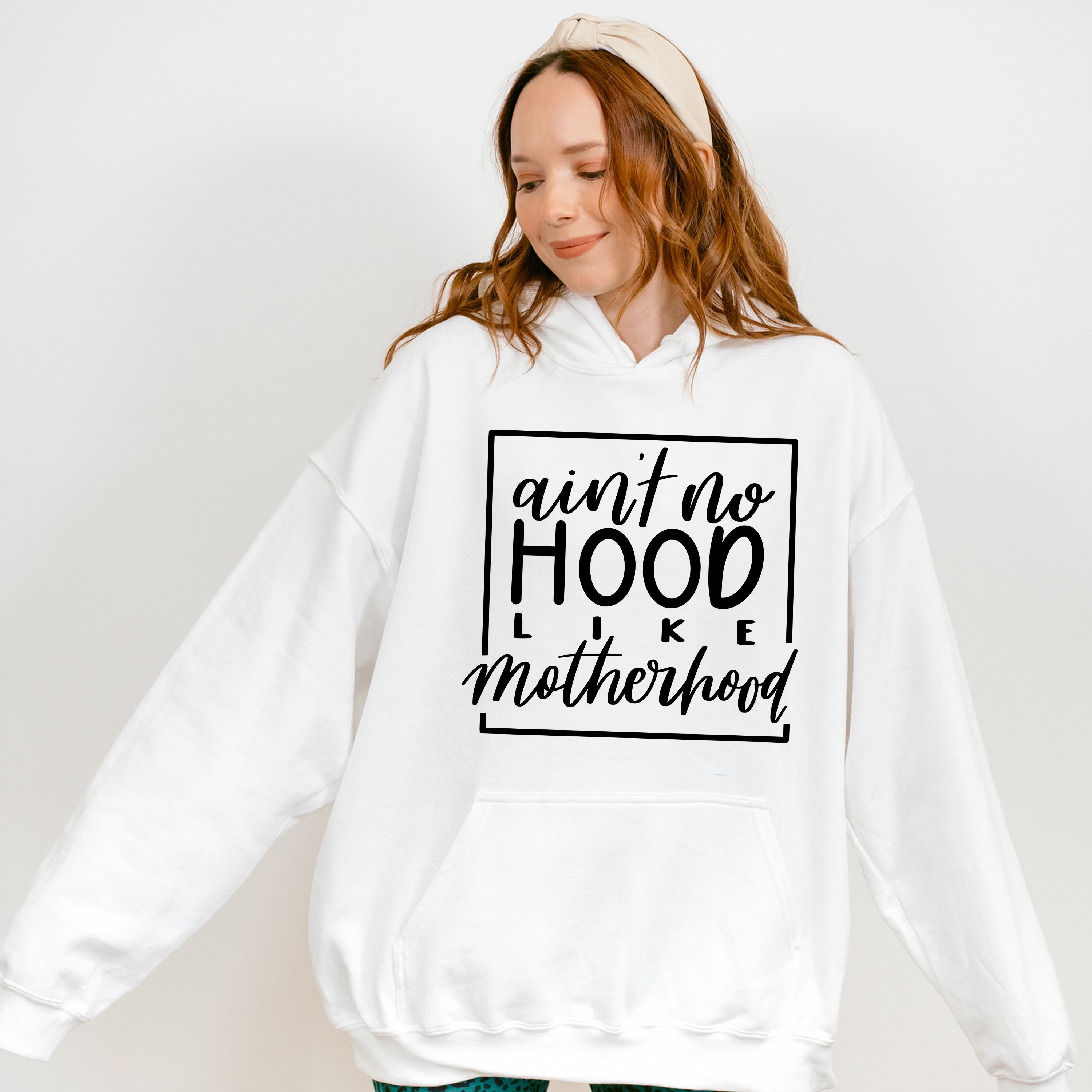 No Hood Like Motherhood Mother's Day Unisex Crewneck T-Shirt Sweatshirt Hoodie