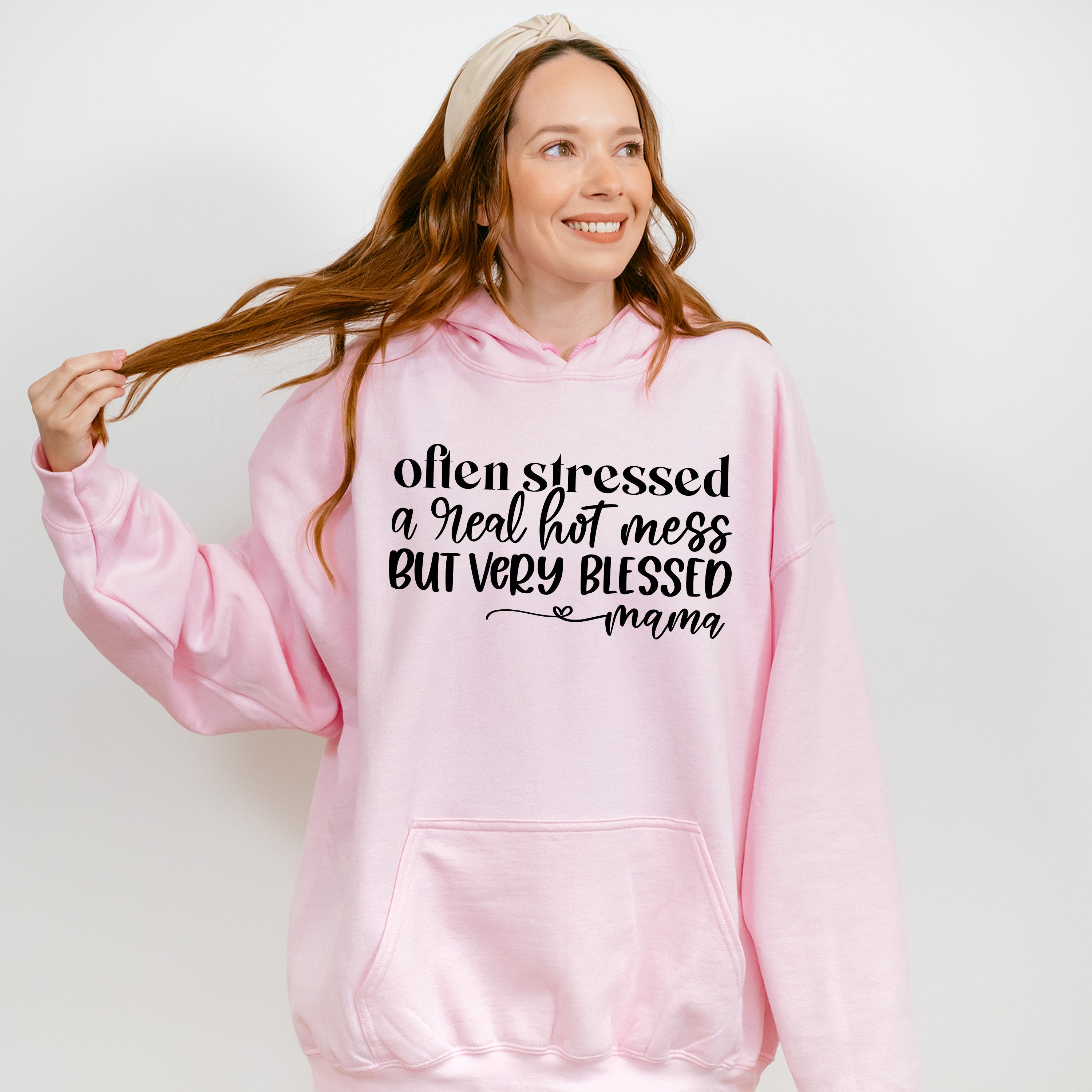 Very Blessed Mama Mother's Day Unisex Crewneck T-Shirt Sweatshirt Hoodie