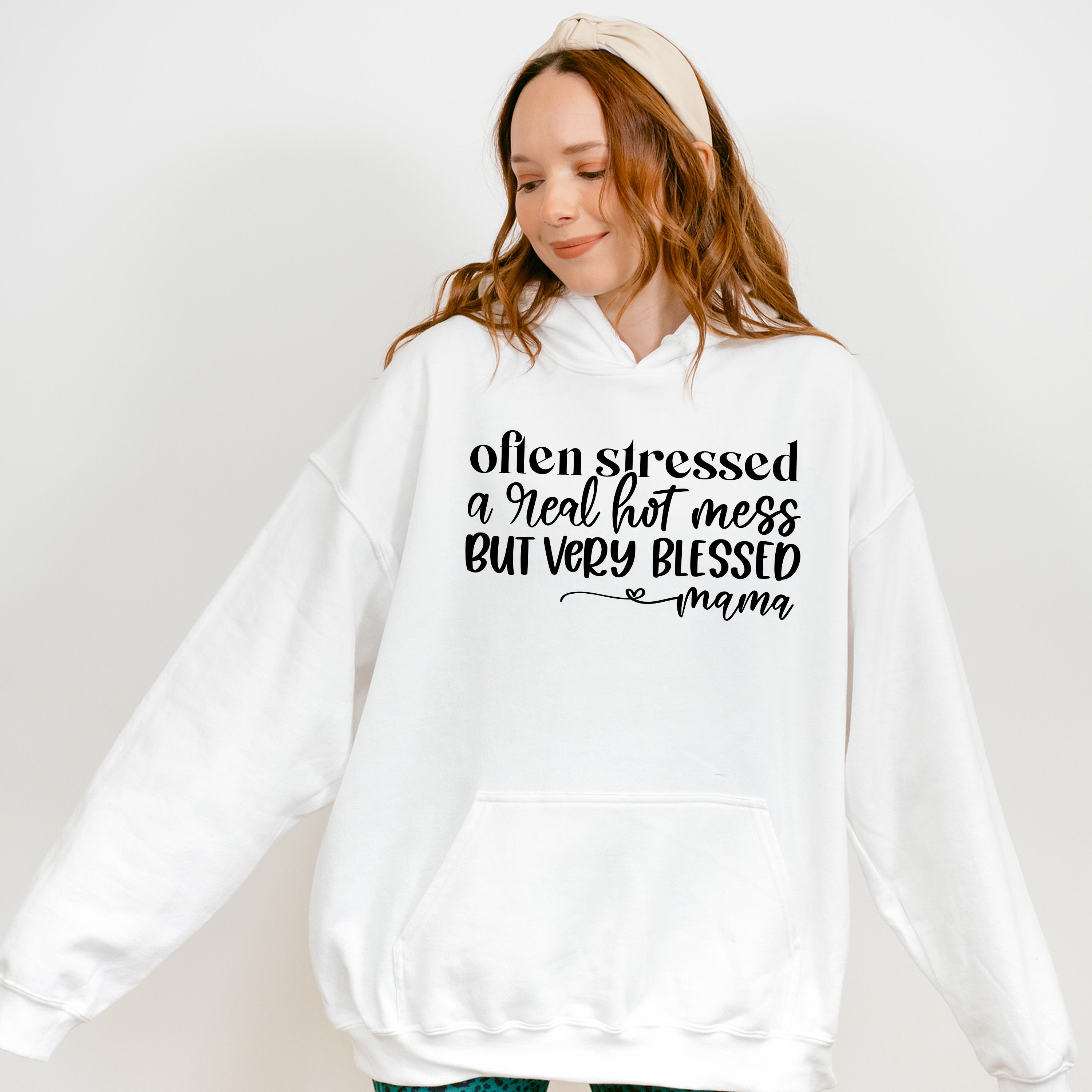 Very Blessed Mama Mother's Day Unisex Crewneck T-Shirt Sweatshirt Hoodie