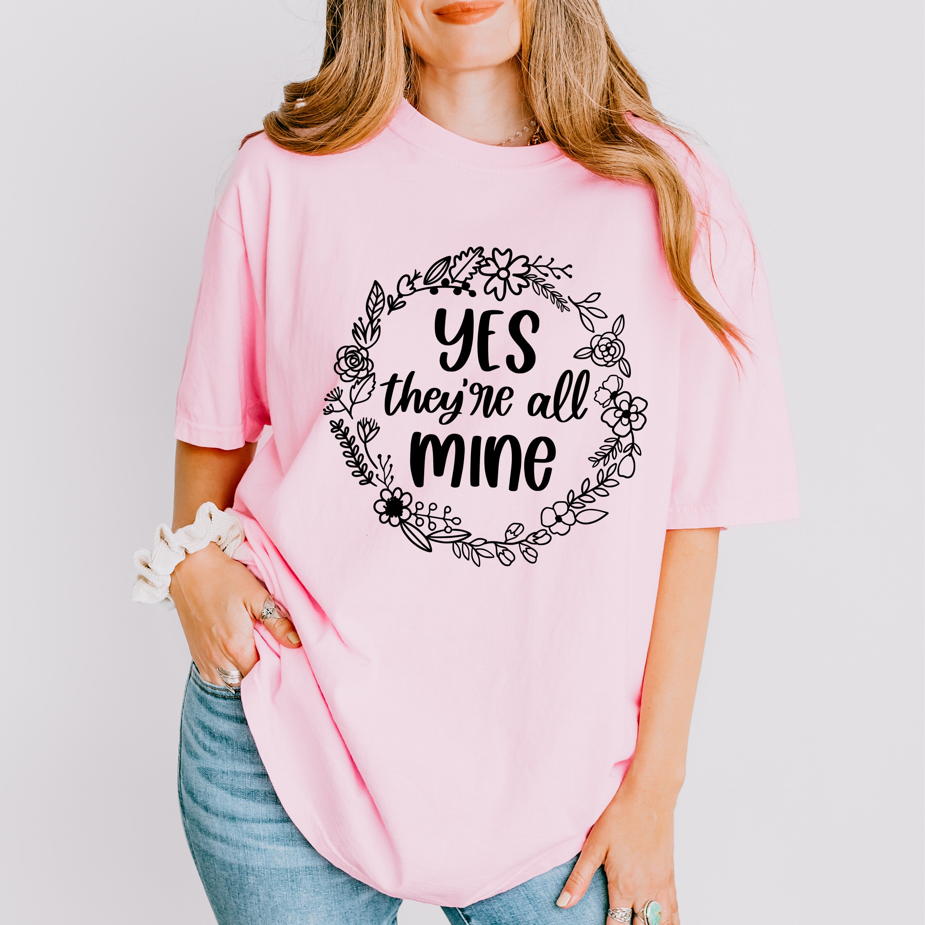 They Are All Mine Mother's Day Unisex Crewneck T-Shirt Sweatshirt Hoodie