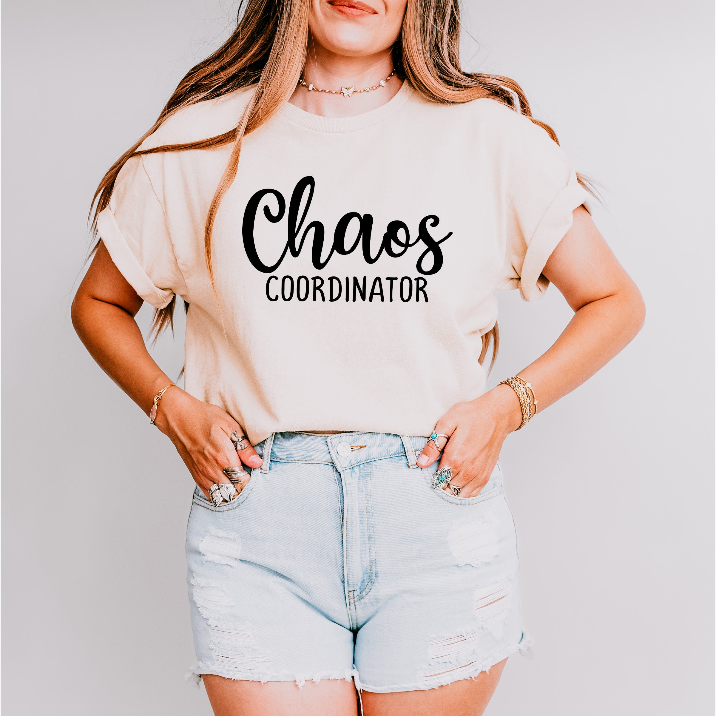 Chaos Coordinator Mother&#39;s Day Unisex Crewneck T-Shirt Sweatshirt Hoodie