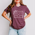 Boy Mom Mother Mother's Day Unisex Crewneck T-Shirt Sweatshirt Hoodie