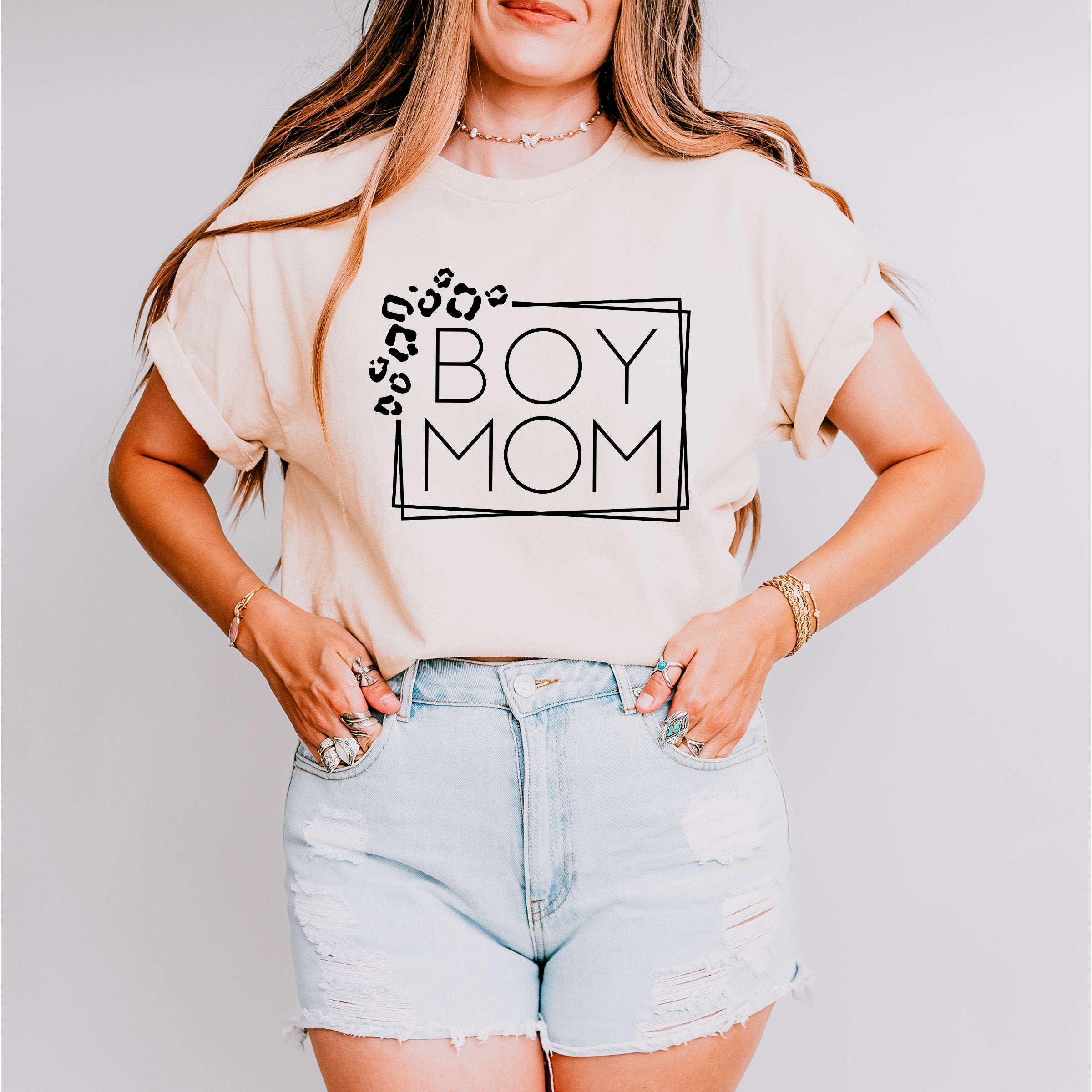 Boy Mom Mother Mother's Day Unisex Crewneck T-Shirt Sweatshirt Hoodie