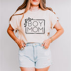 Boy Mom Mother Mother's Day Unisex Crewneck T-Shirt Sweatshirt Hoodie