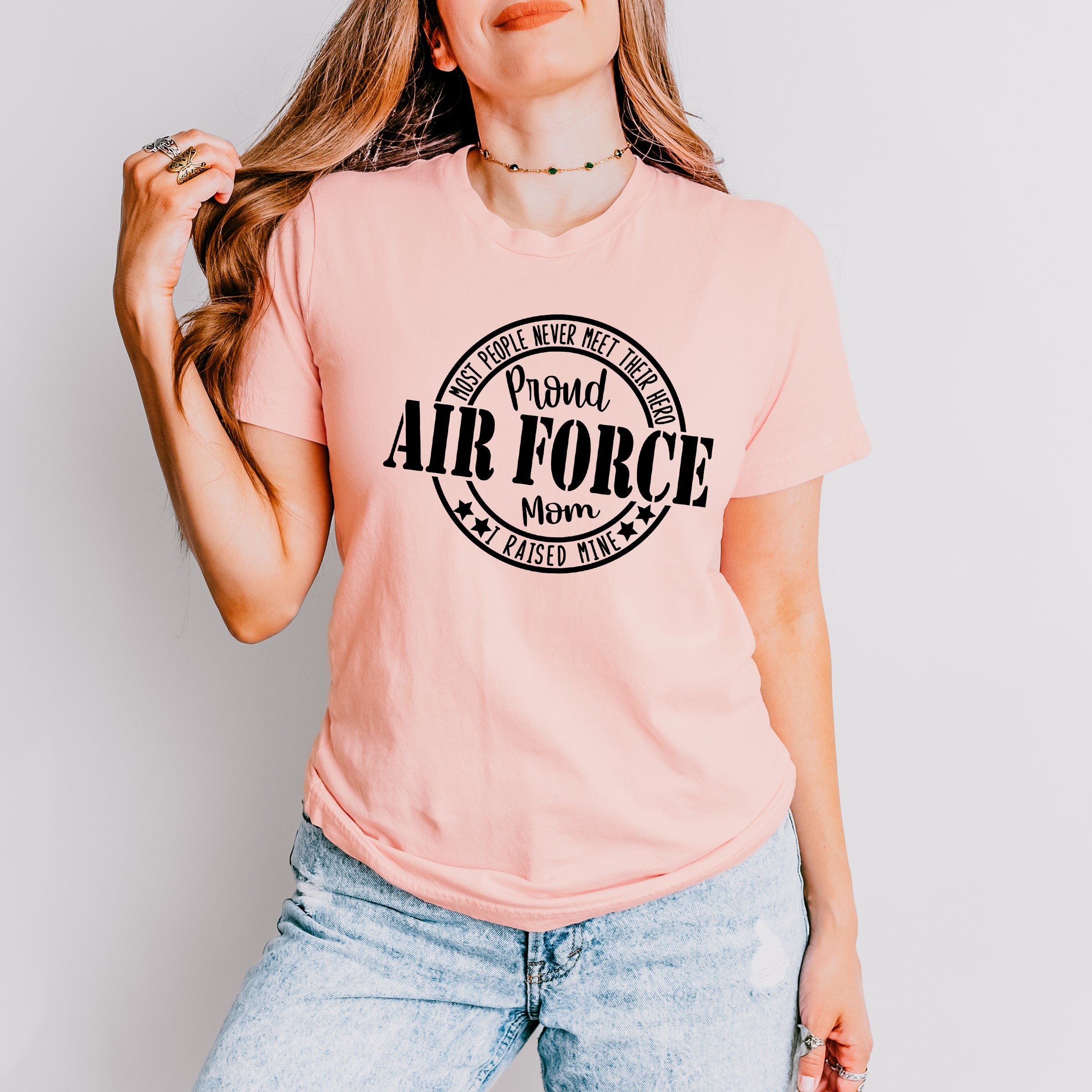 Proud Air Force Mom Mother's Day Unisex Crewneck T-Shirt Sweatshirt Hoodie