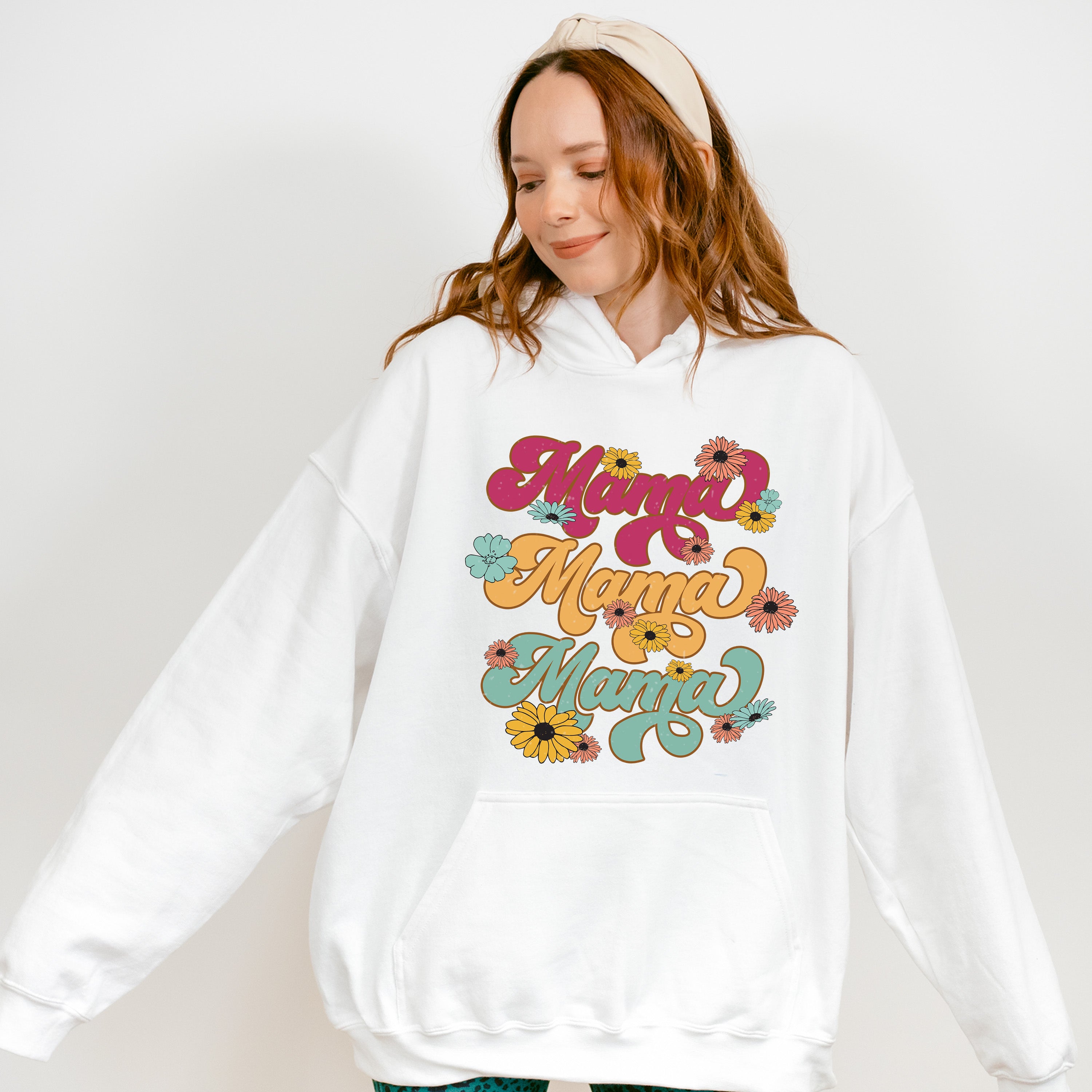 Mama Mama Flowers Mother's Day Unisex Crewneck T-Shirt Sweatshirt Hoodie