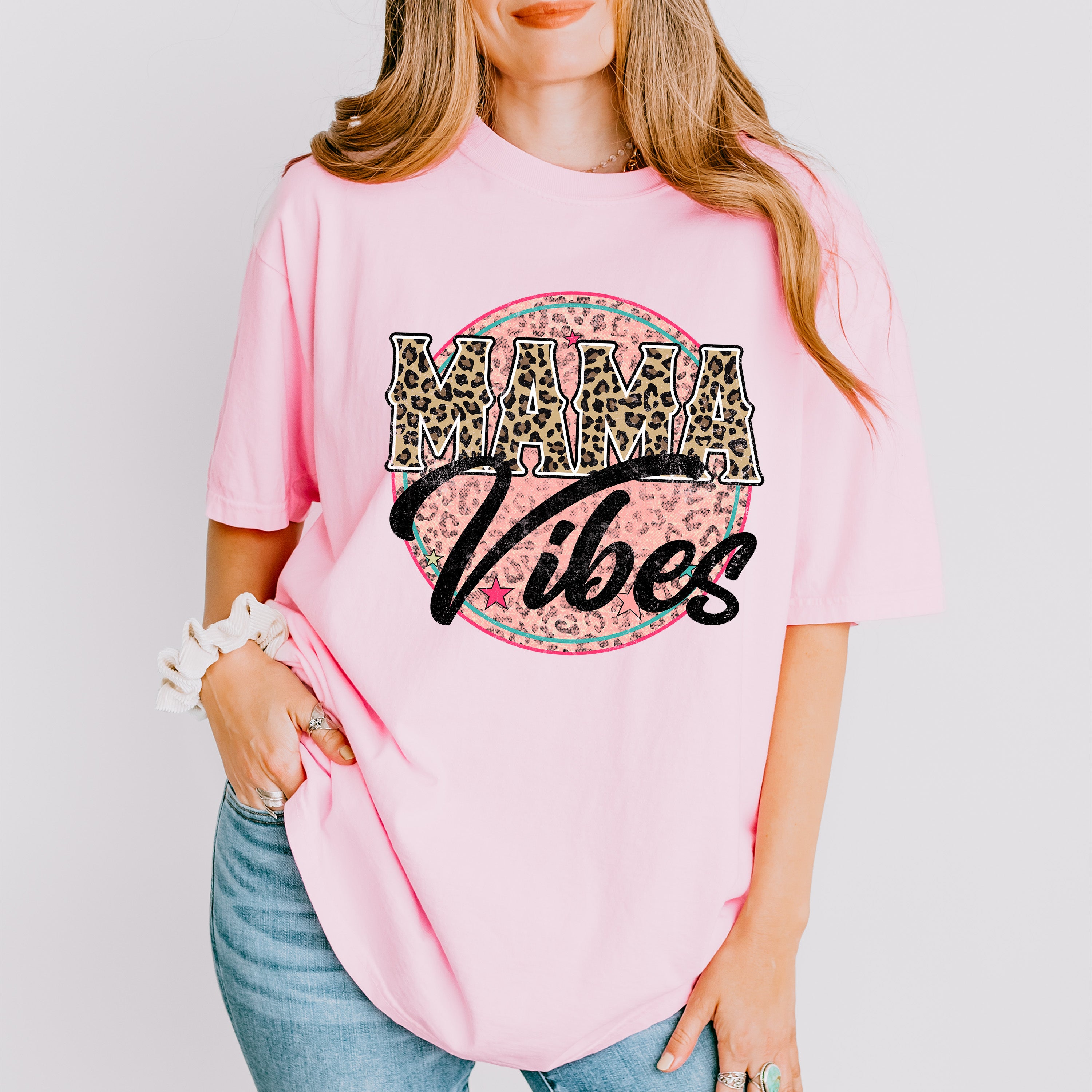 Mama Vibes Mother's Day Unisex Crewneck T-Shirt Sweatshirt Hoodie