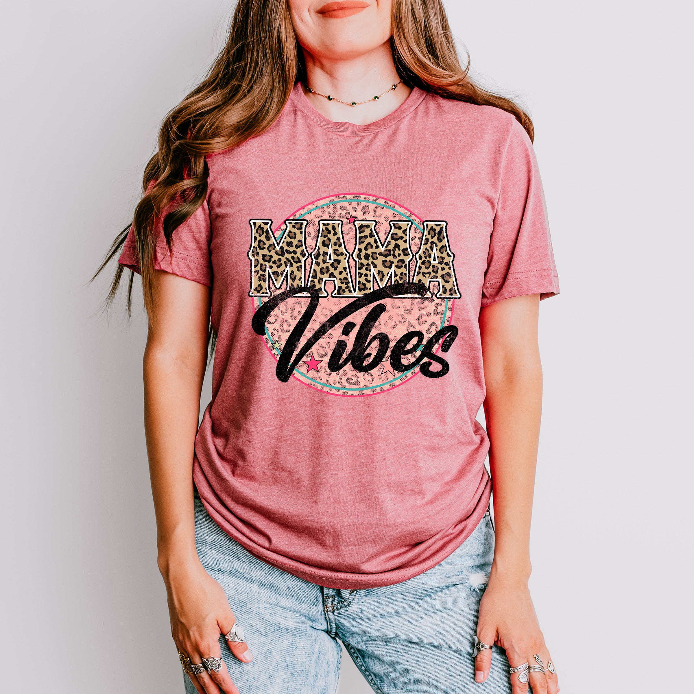 Mama Vibes Mother's Day Unisex Crewneck T-Shirt Sweatshirt Hoodie