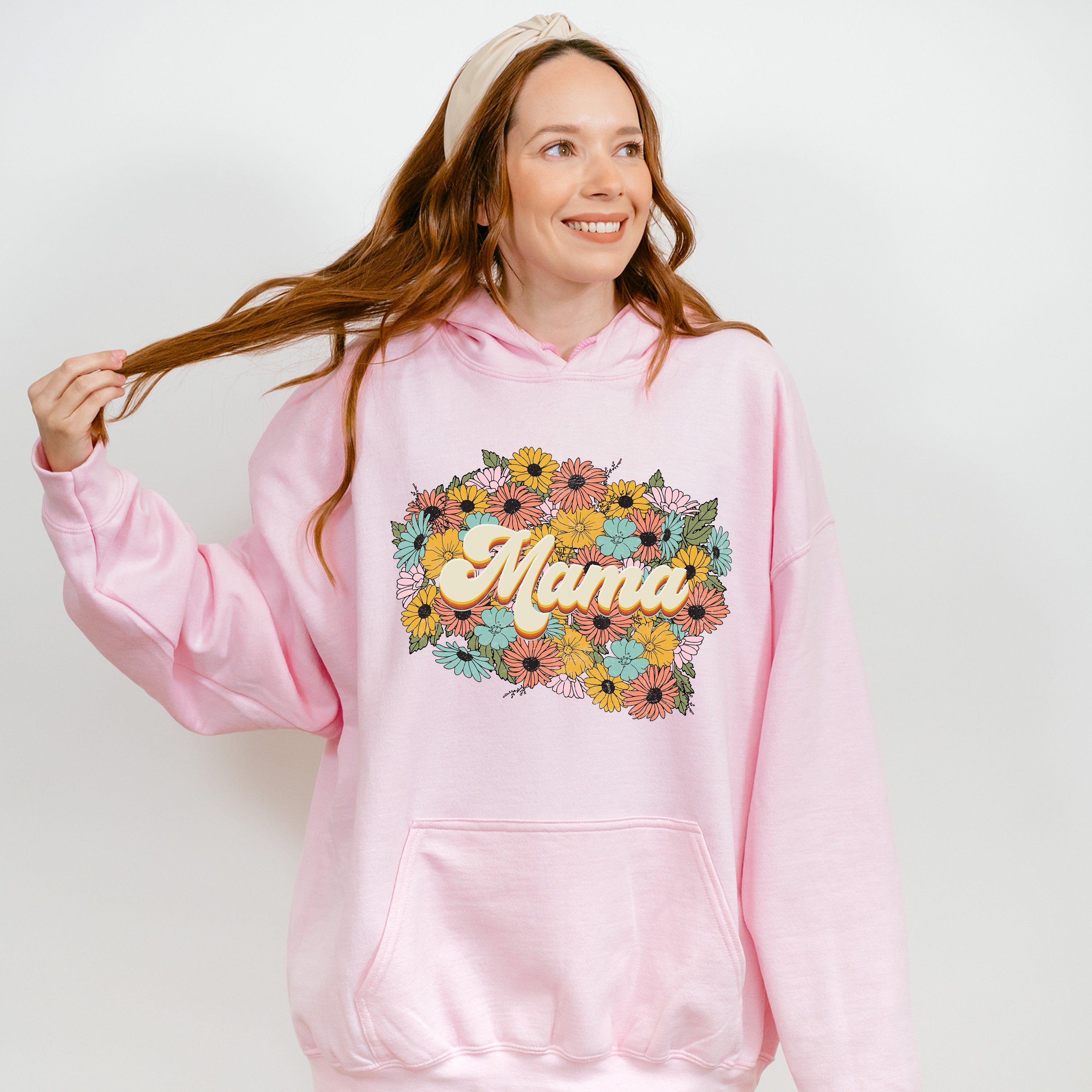 Mama Flowers Mother's Day Unisex Crewneck T-Shirt Sweatshirt Hoodie