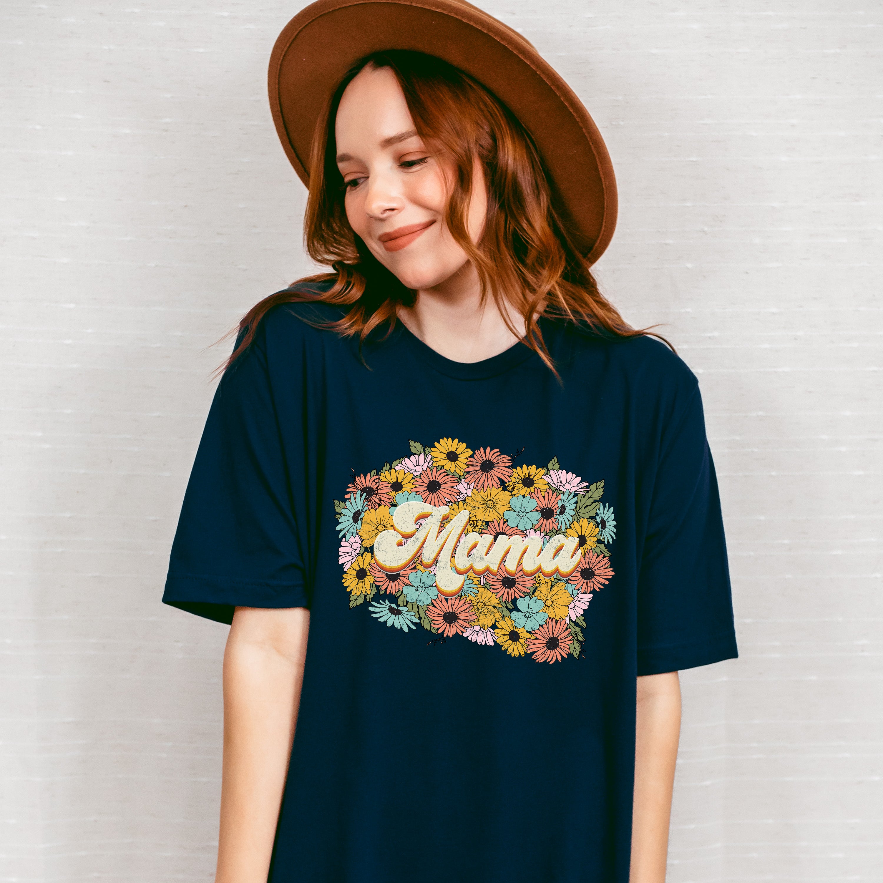 Mama Flowers Mother's Day Unisex Crewneck T-Shirt Sweatshirt Hoodie