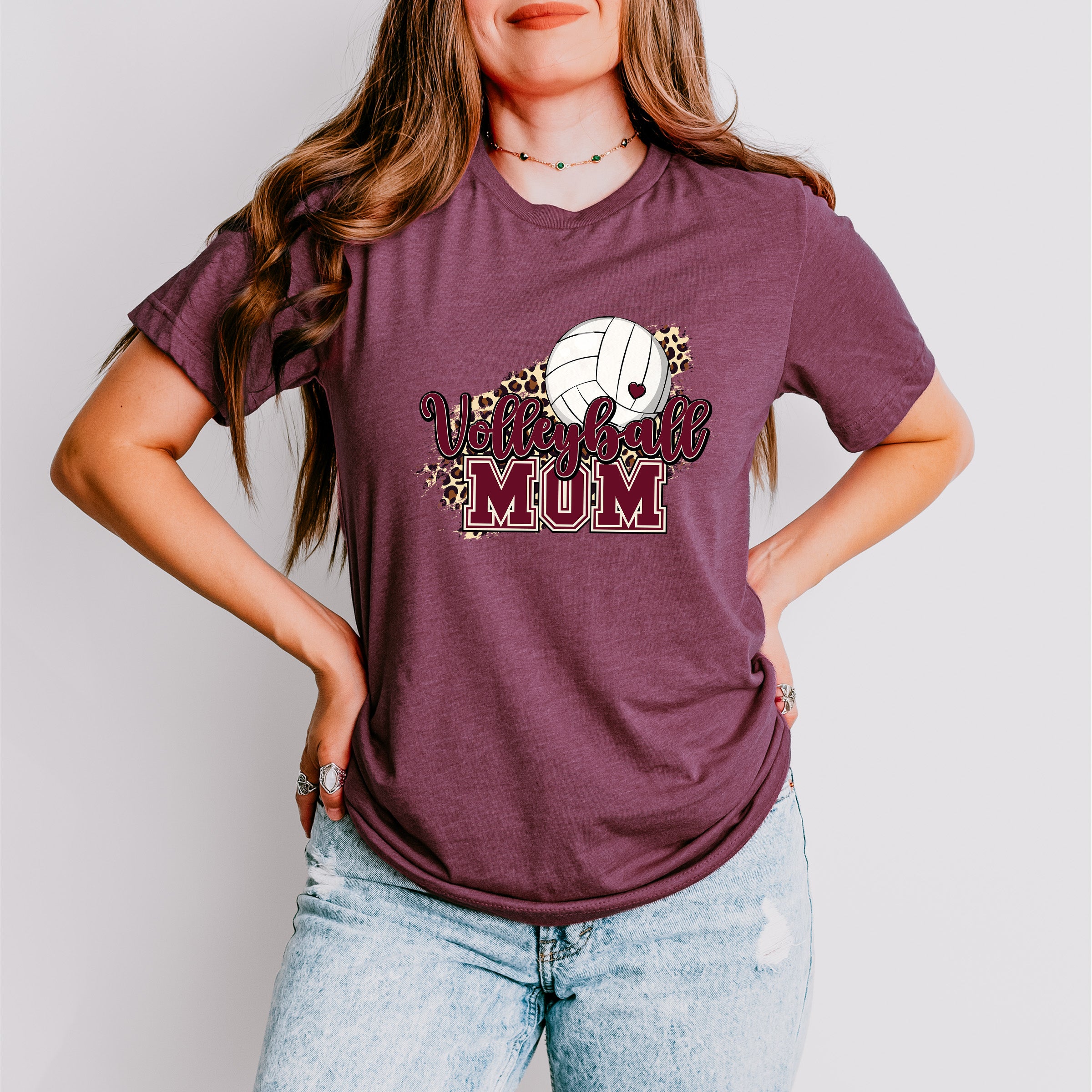 Volleyball Mom Mother's Day Unisex Crewneck T-Shirt Sweatshirt Hoodie