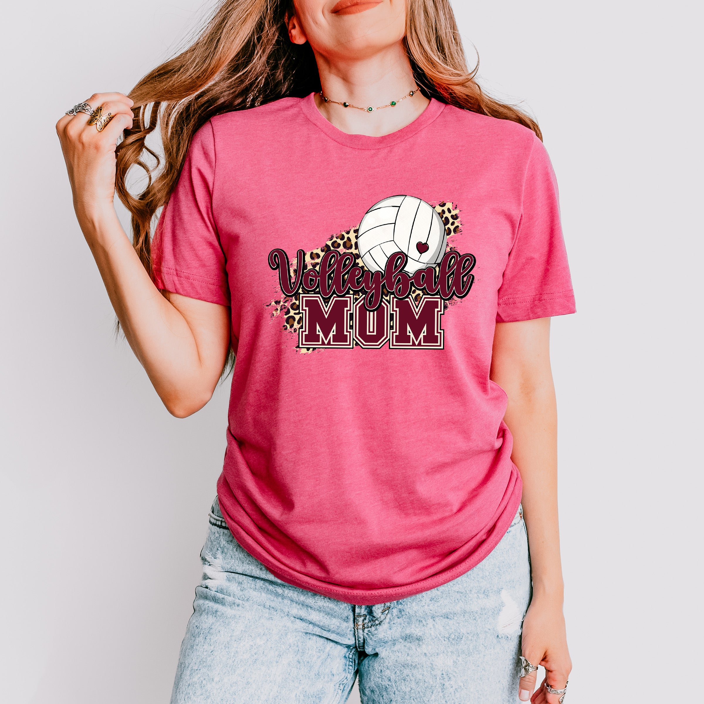 Volleyball Mom Mother's Day Unisex Crewneck T-Shirt Sweatshirt Hoodie
