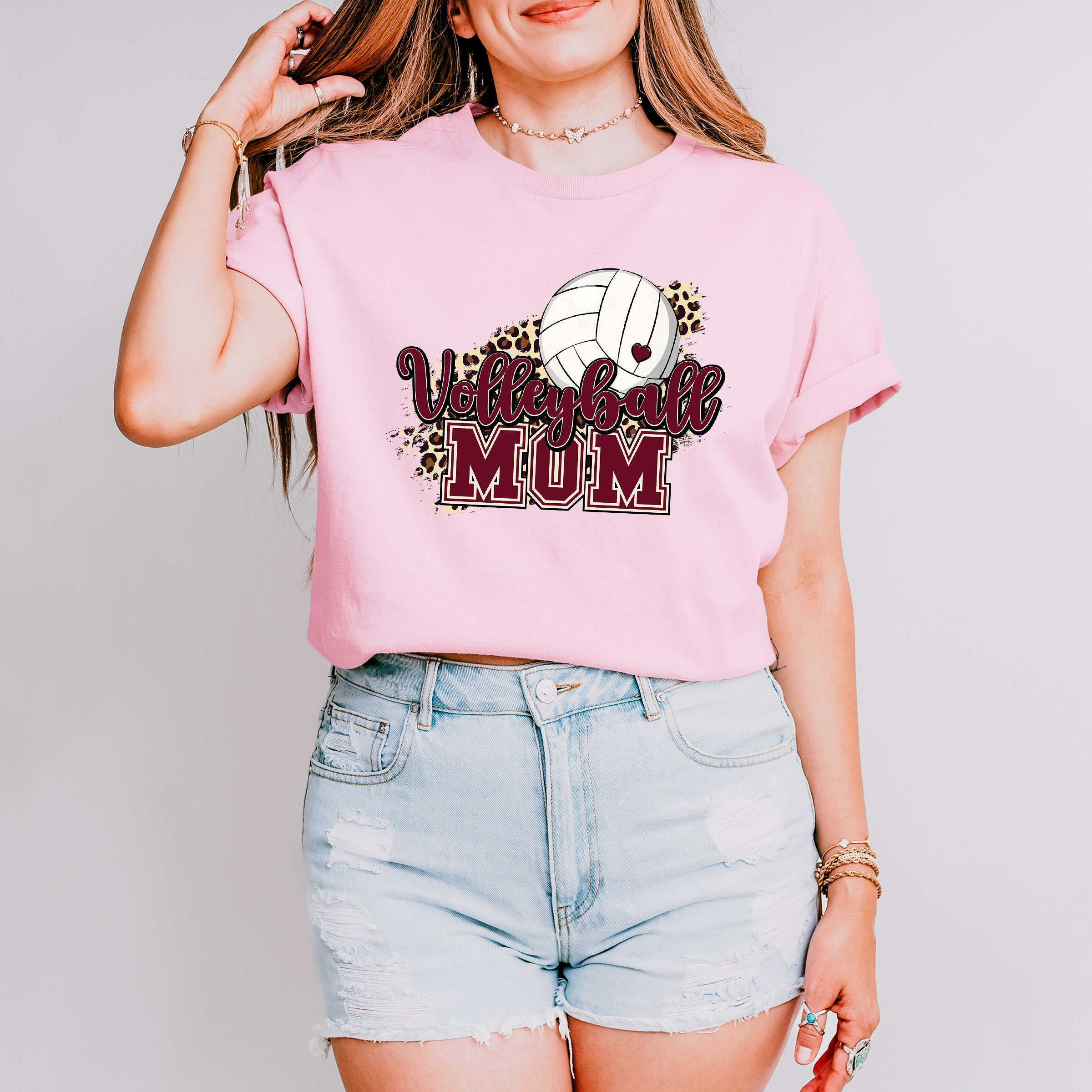 Volleyball Mom Mother's Day Unisex Crewneck T-Shirt Sweatshirt Hoodie