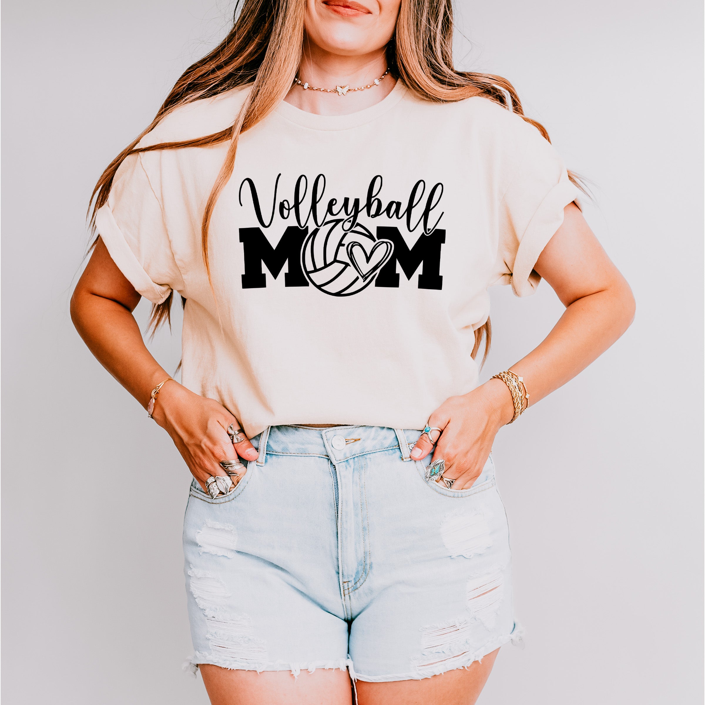 Volleyball Mom Mother's Day Unisex Crewneck T-Shirt Sweatshirt Hoodie