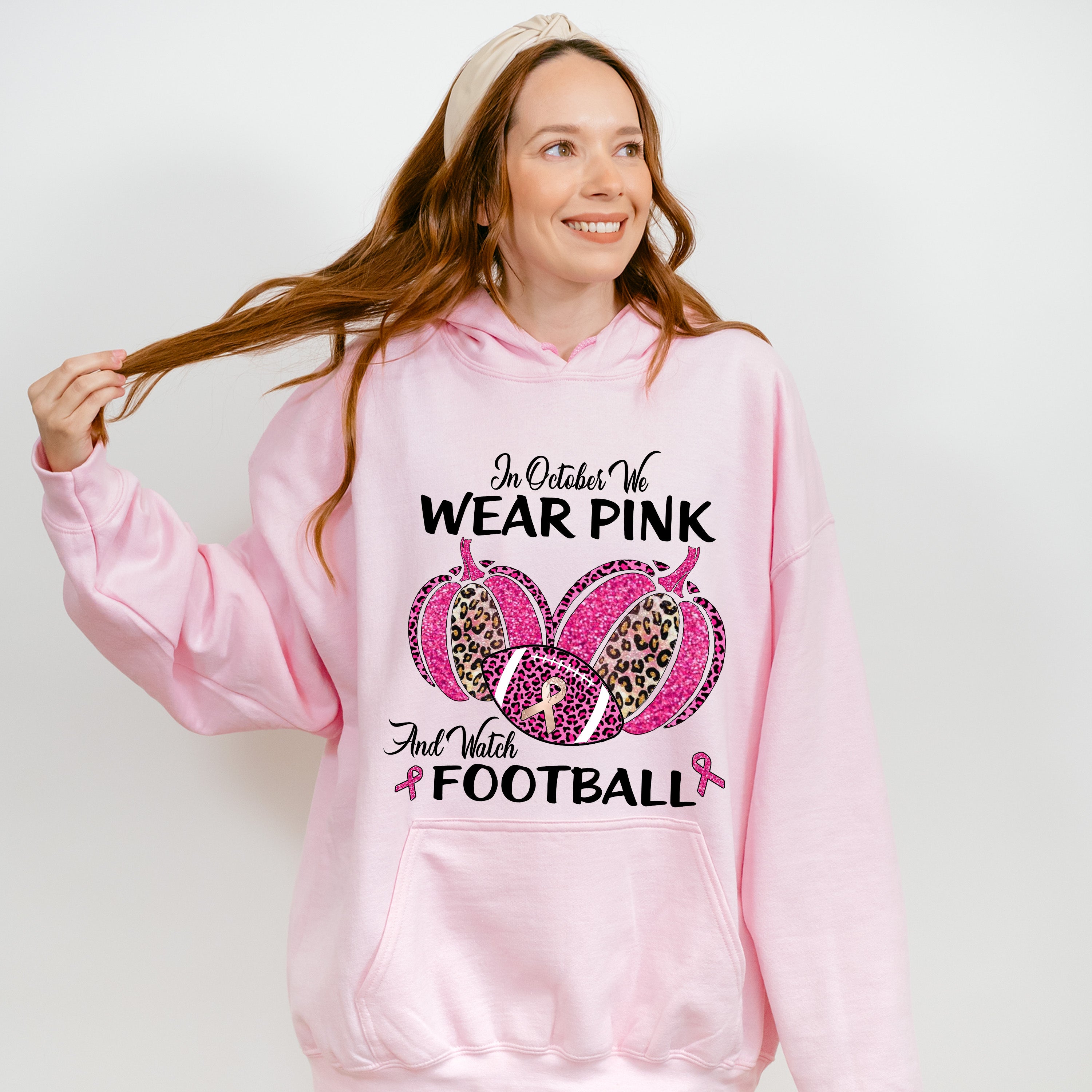 Wear Pink Watch Football Mother's Day Unisex Crewneck T-Shirt Sweatshirt Hoodie