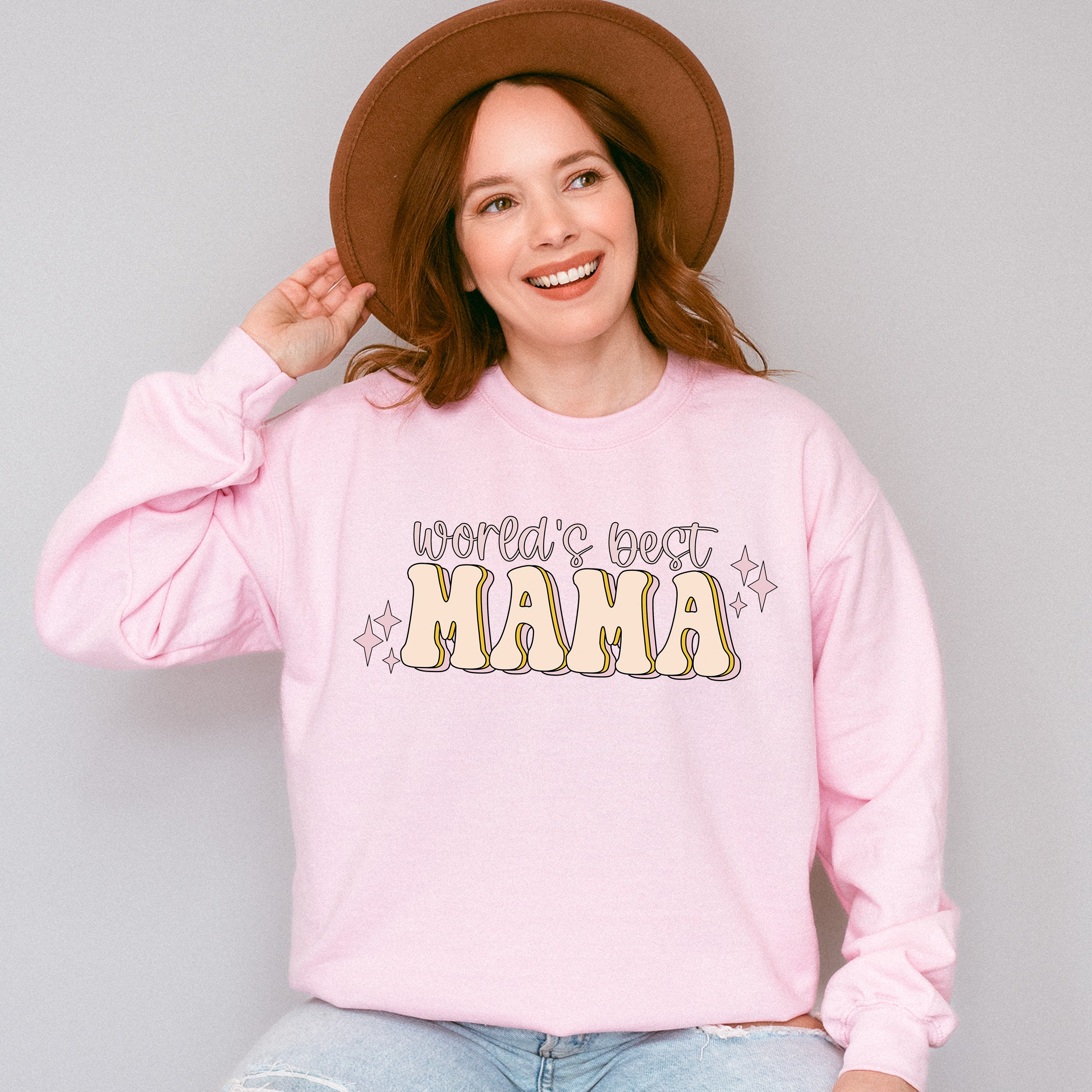 World's Best Mama Mother's Day Unisex Crewneck T-Shirt Sweatshirt Hoodie