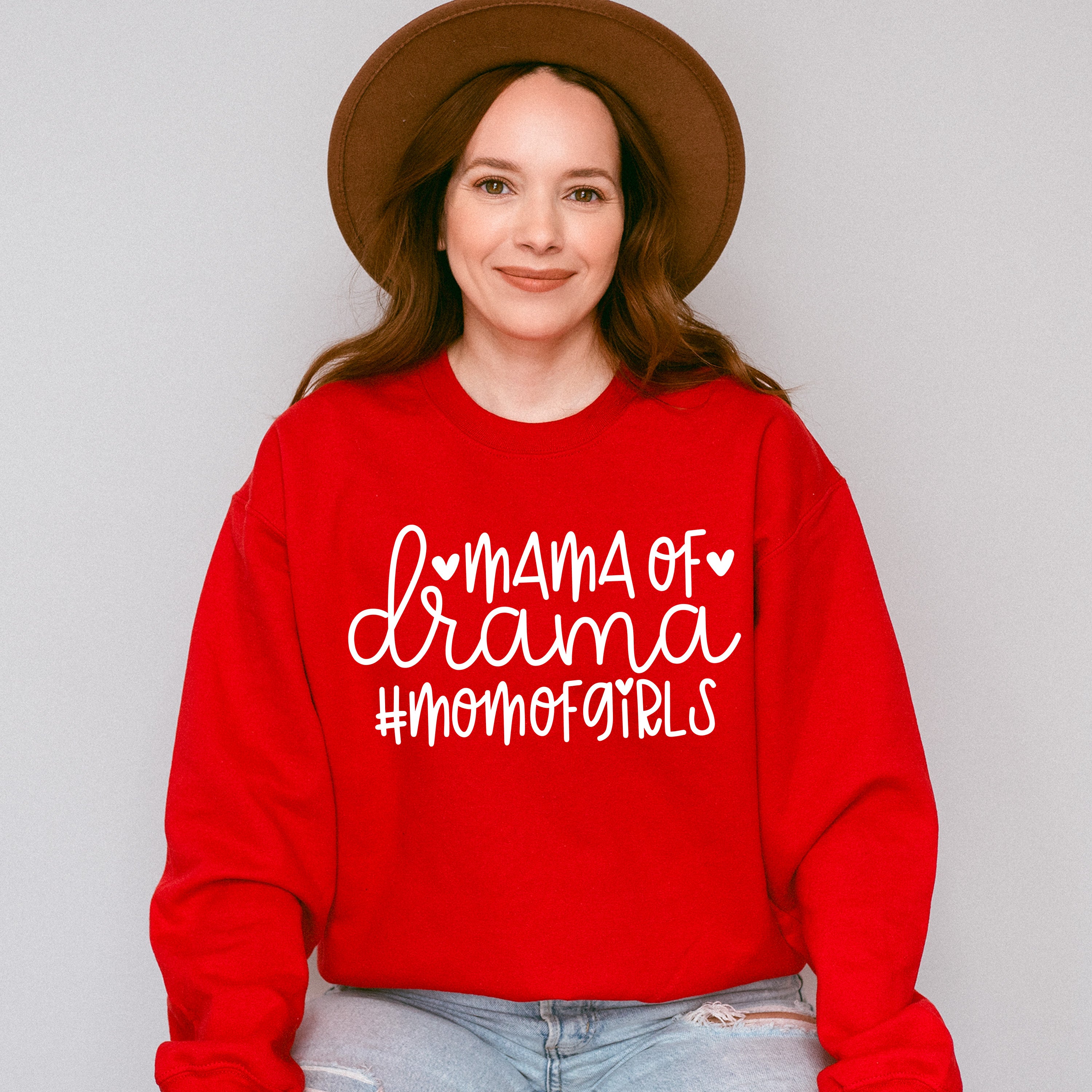 Mama Of Drama Mother's Day Unisex Crewneck T-Shirt Sweatshirt Hoodie