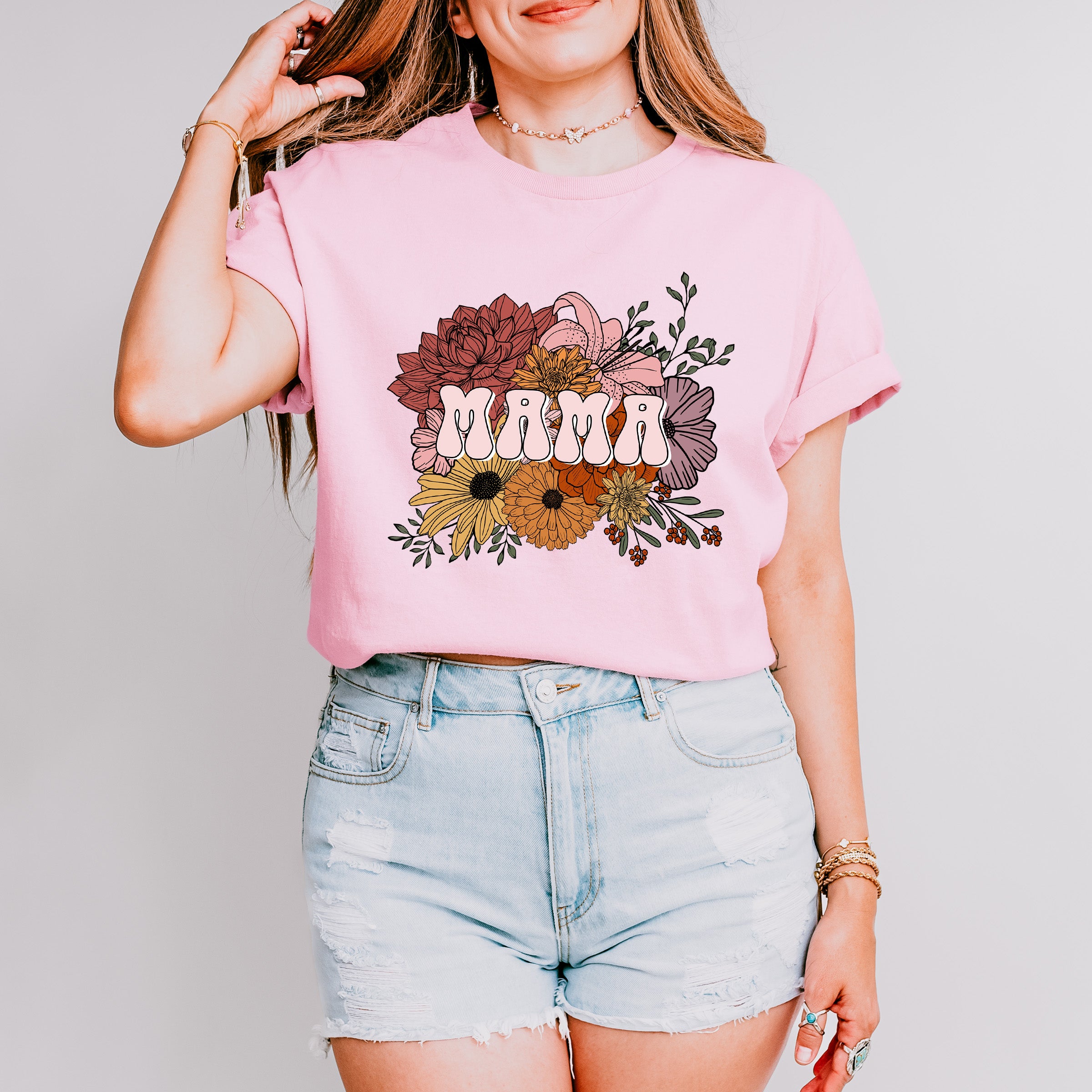 Mama Mother's Day Unisex Crewneck T-Shirt Sweatshirt Hoodie