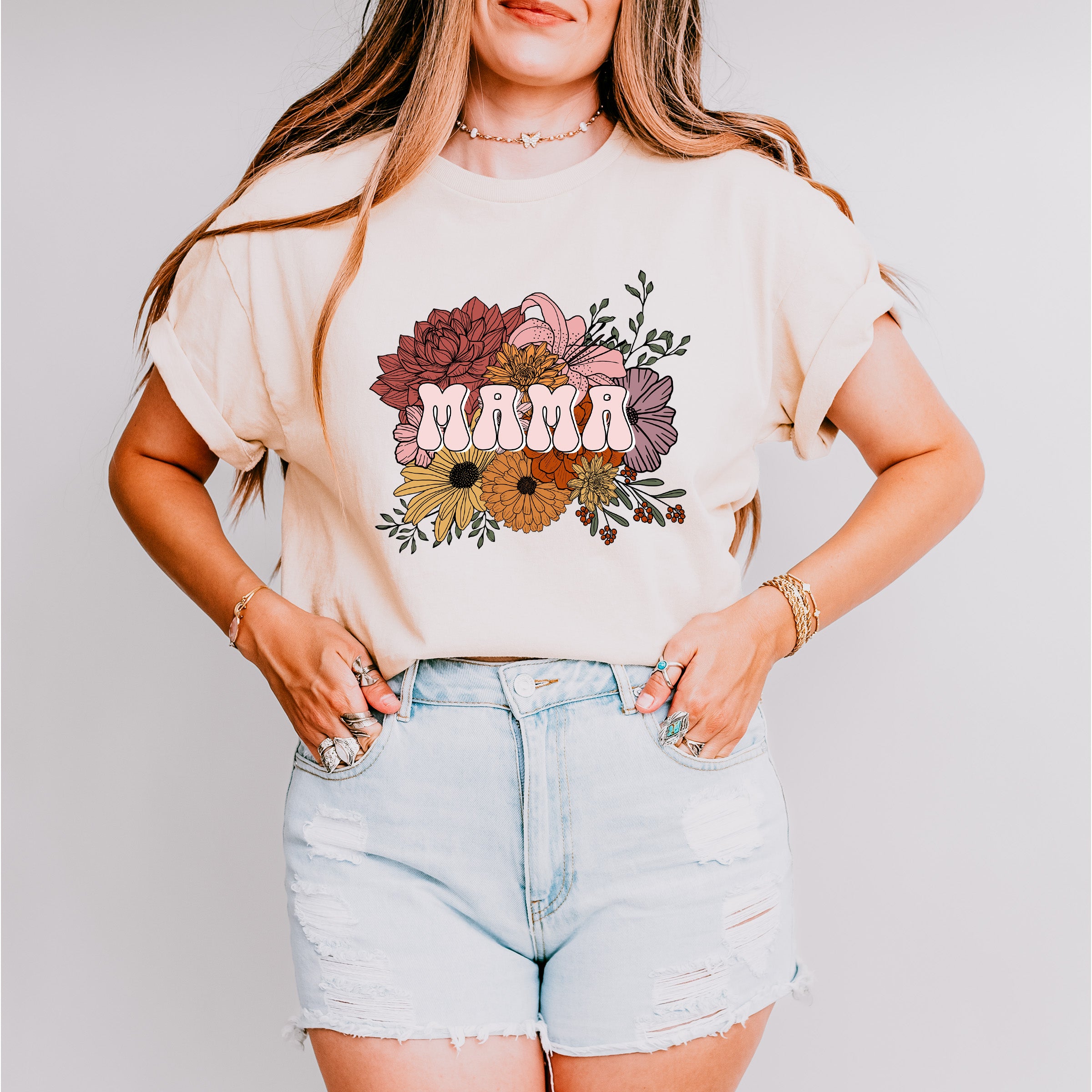 Mama Mother's Day Unisex Crewneck T-Shirt Sweatshirt Hoodie