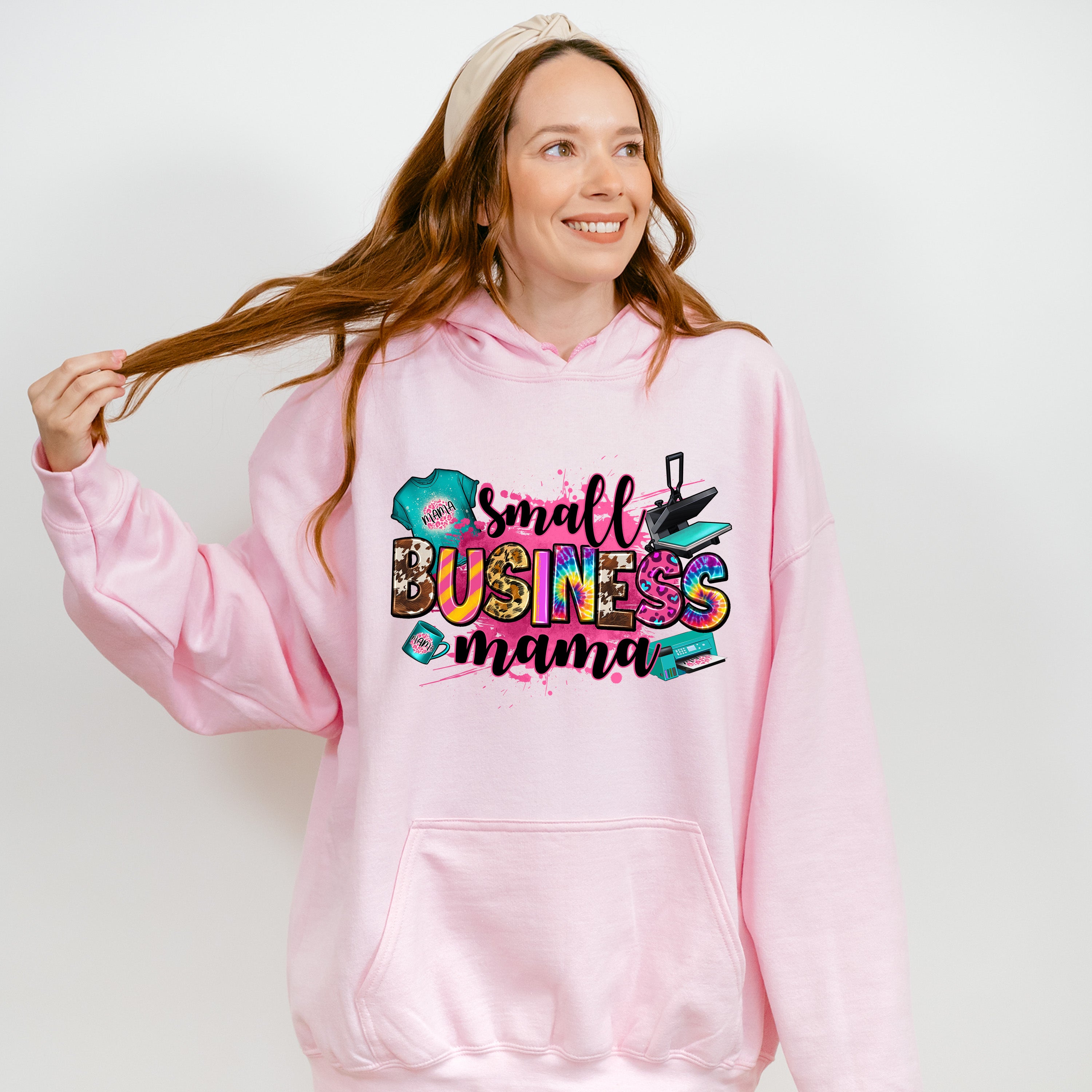 Small Business Mama Mother's Day Unisex Crewneck T-Shirt Sweatshirt Hoodie