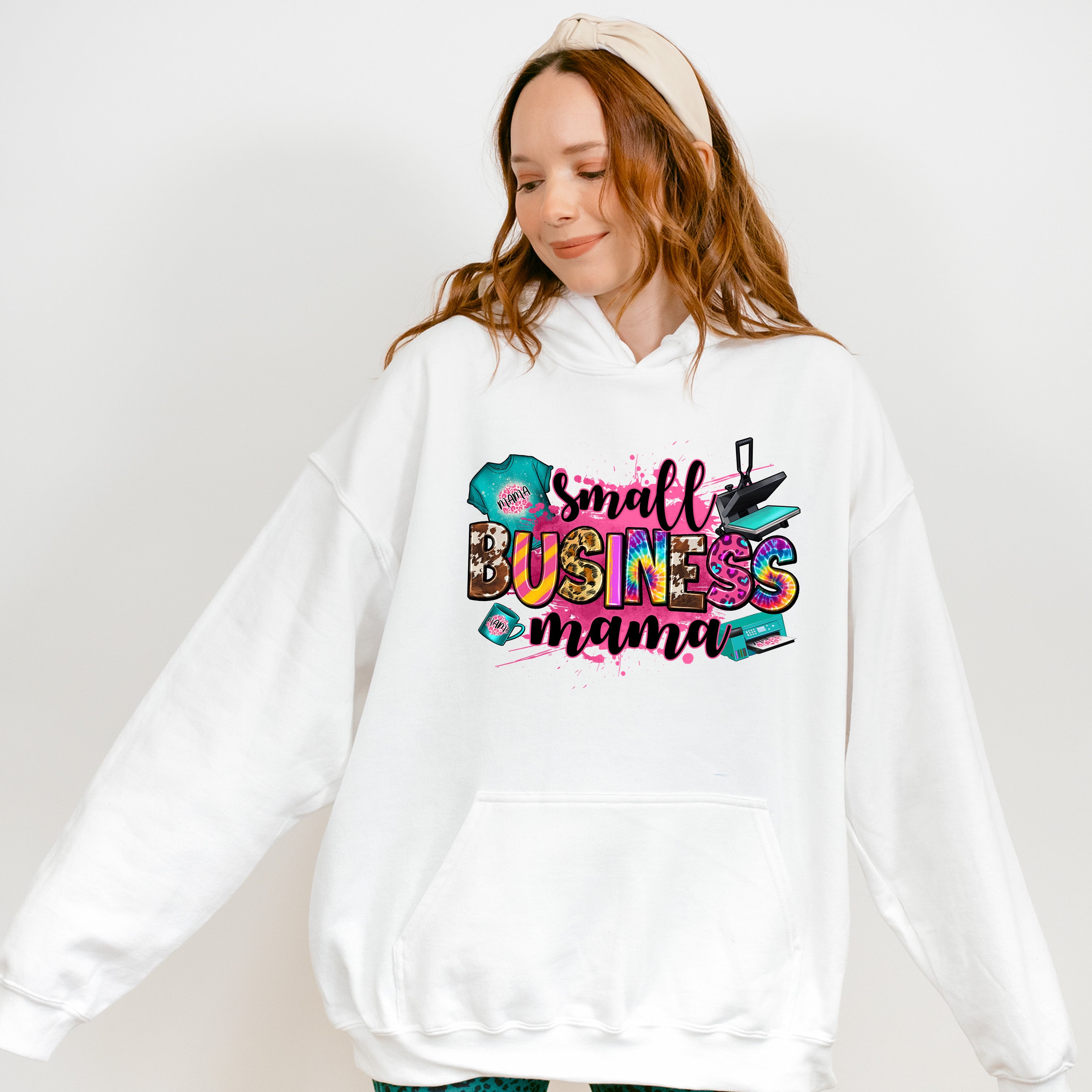 Small Business Mama Mother's Day Unisex Crewneck T-Shirt Sweatshirt Hoodie