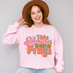 This Mama Prays Mother's Day Unisex Crewneck T-Shirt Sweatshirt Hoodie