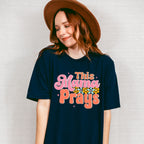 This Mama Prays Mother's Day Unisex Crewneck T-Shirt Sweatshirt Hoodie