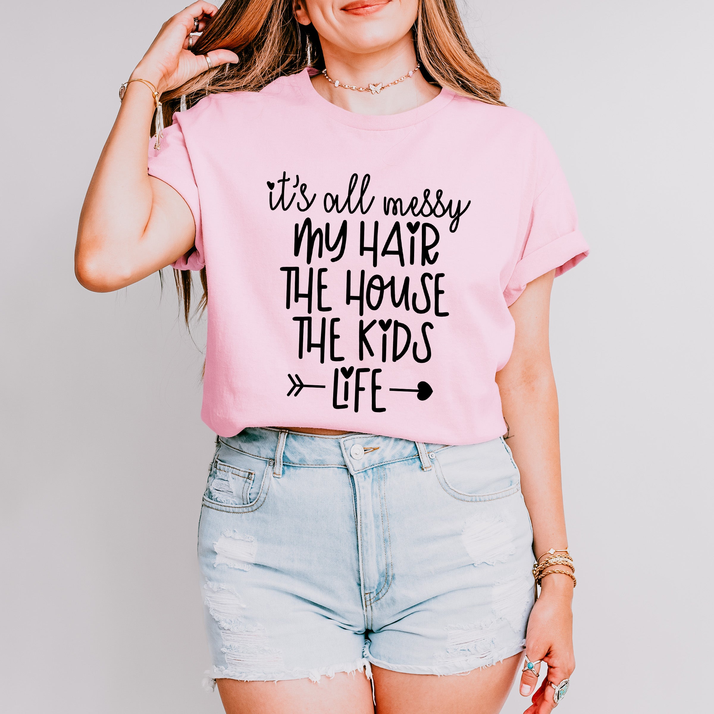 It's All Messy Mother's Day Unisex Crewneck T-Shirt Sweatshirt Hoodie