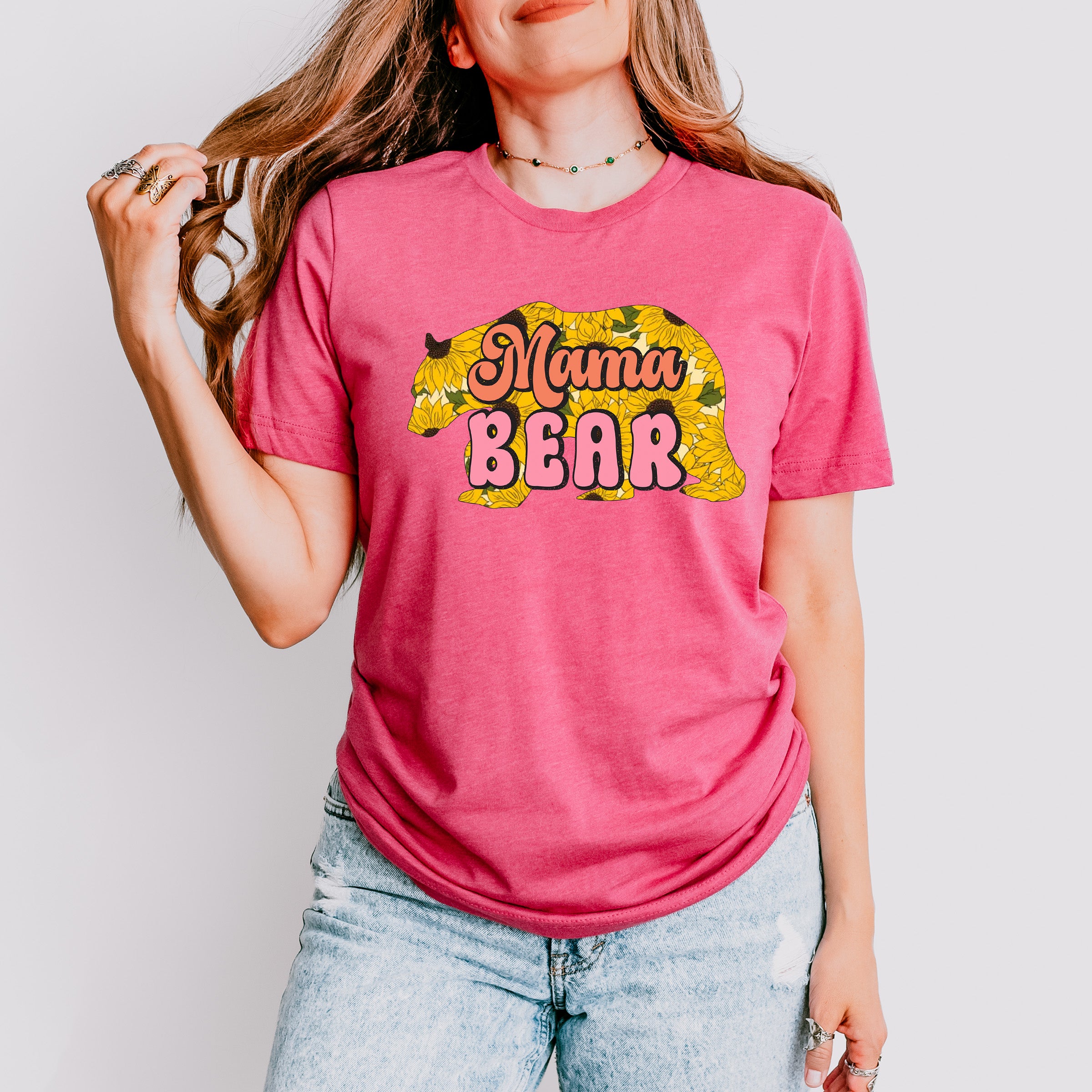 Mama Bear Mother's Day Unisex Crewneck T-Shirt Sweatshirt Hoodie