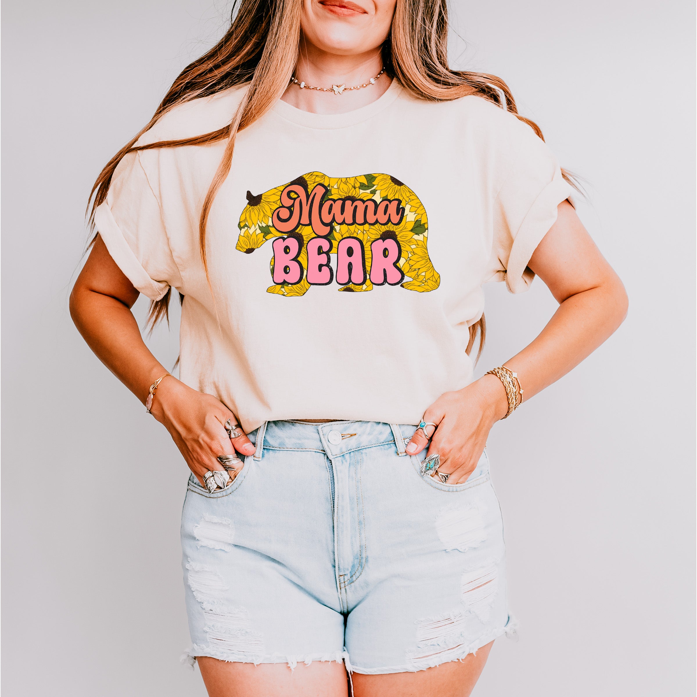 Mama Bear Mother's Day Unisex Crewneck T-Shirt Sweatshirt Hoodie