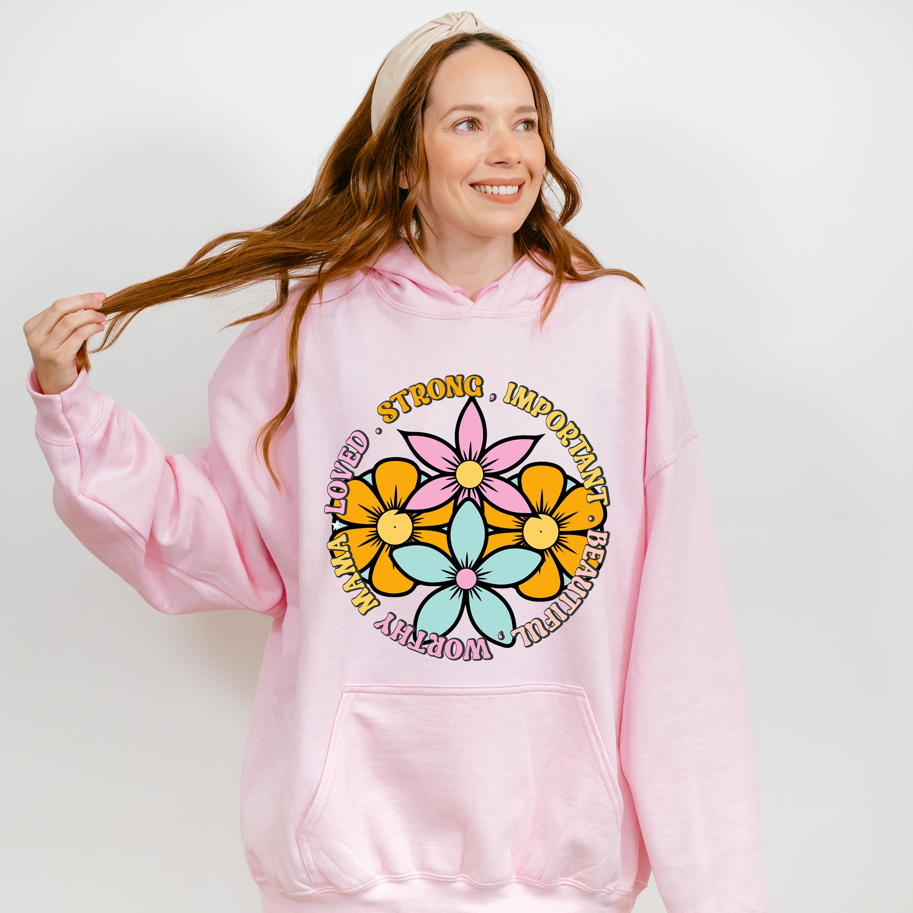 Strong Loved Important Mother's Day Unisex Crewneck T-Shirt Sweatshirt Hoodie