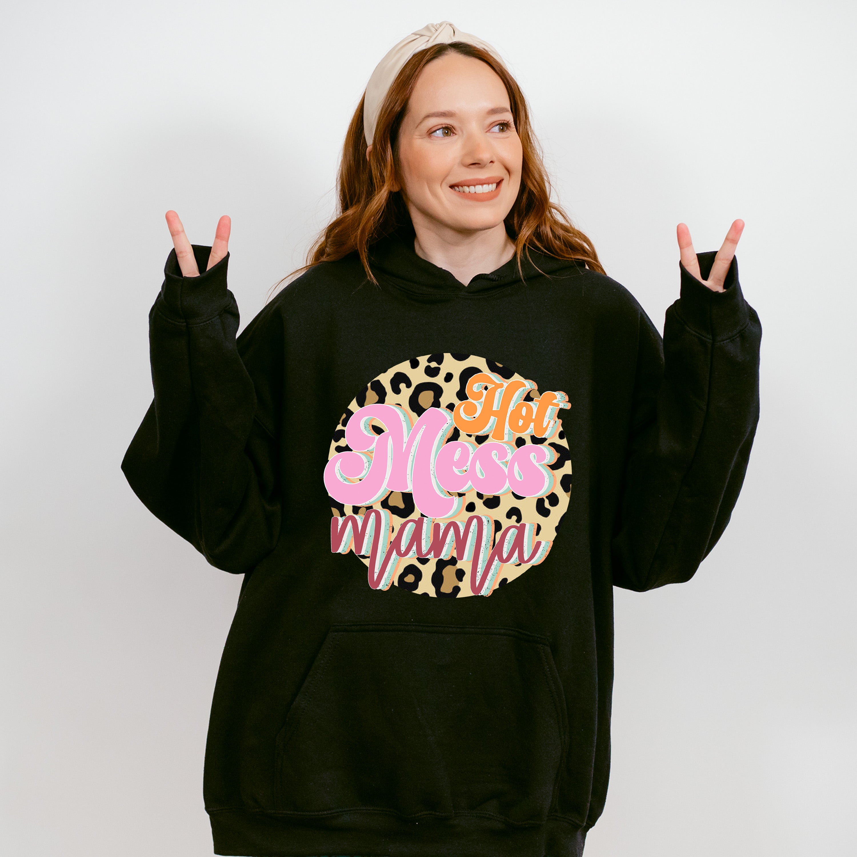 Hot Mess Mama Mother's Day Unisex Crewneck T-Shirt Sweatshirt Hoodie