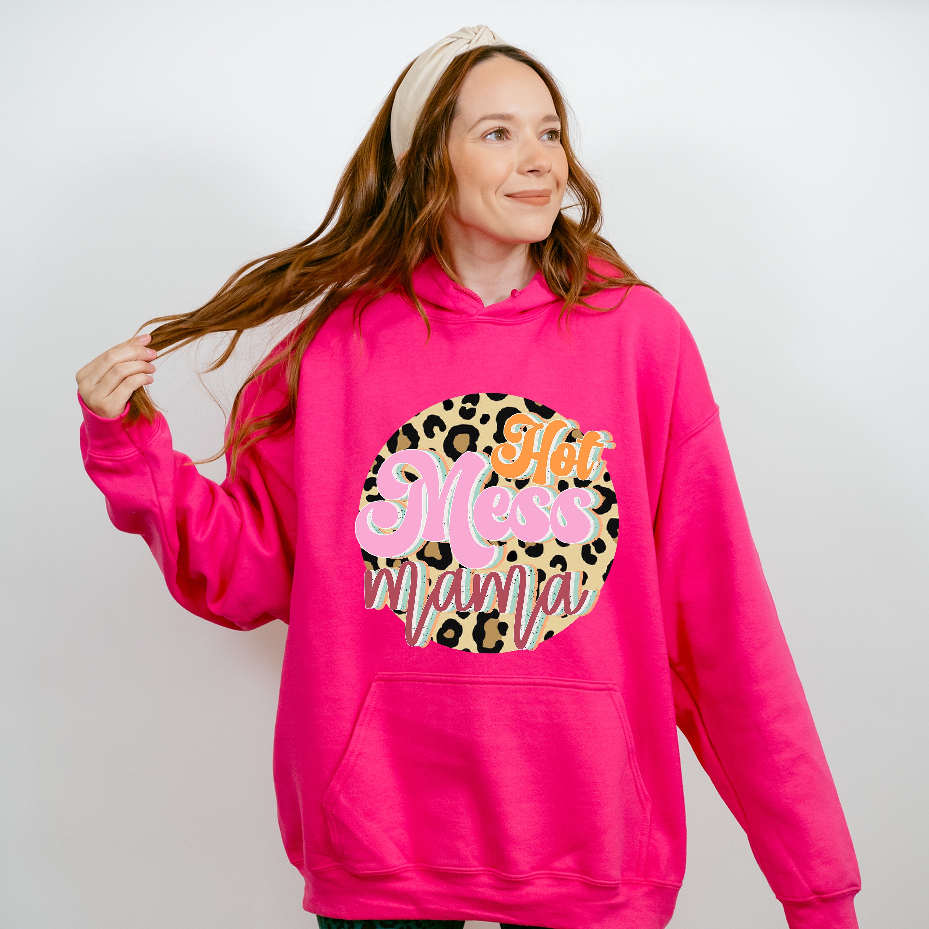 Hot Mess Mama Mother's Day Unisex Crewneck T-Shirt Sweatshirt Hoodie