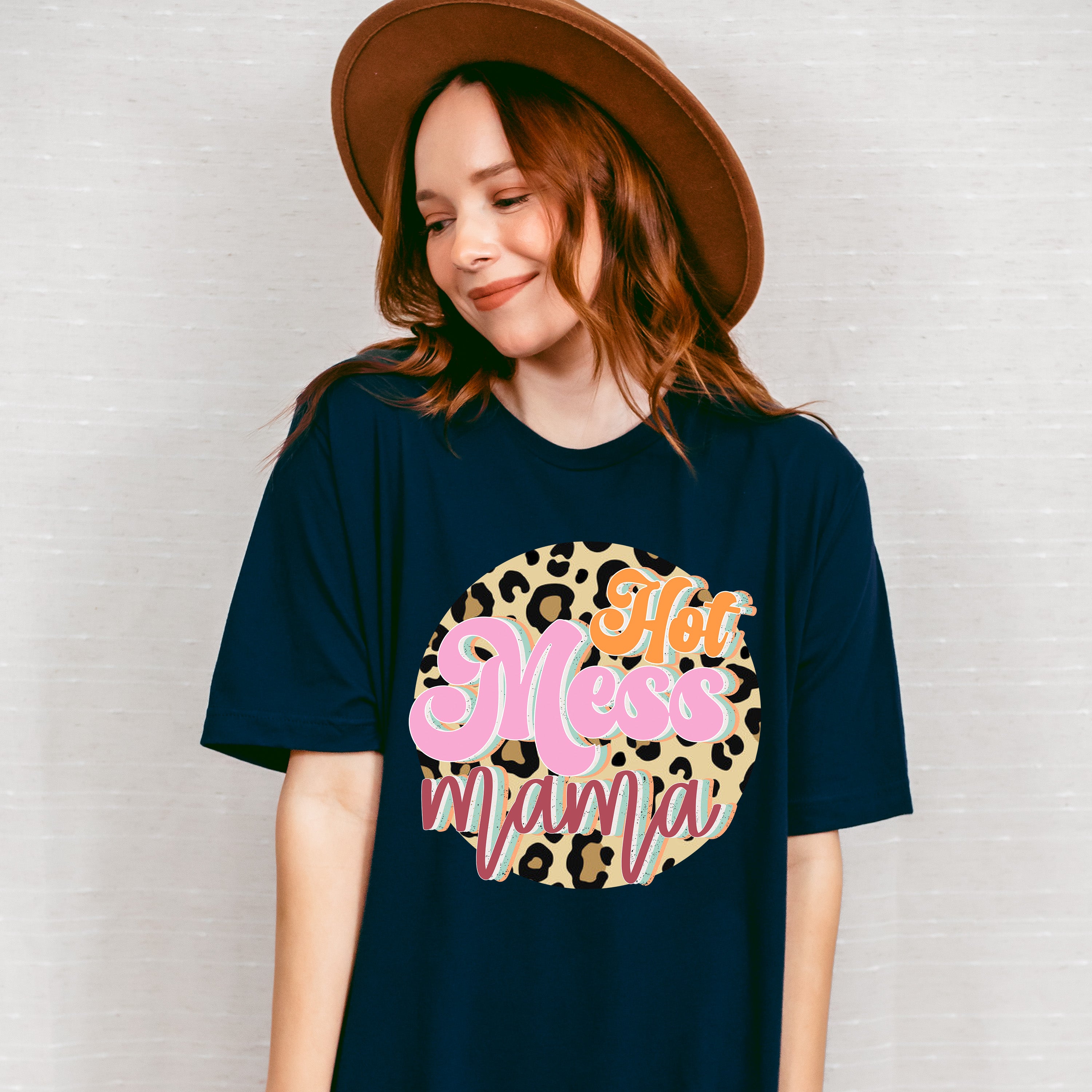 Hot Mess Mama Mother's Day Unisex Crewneck T-Shirt Sweatshirt Hoodie
